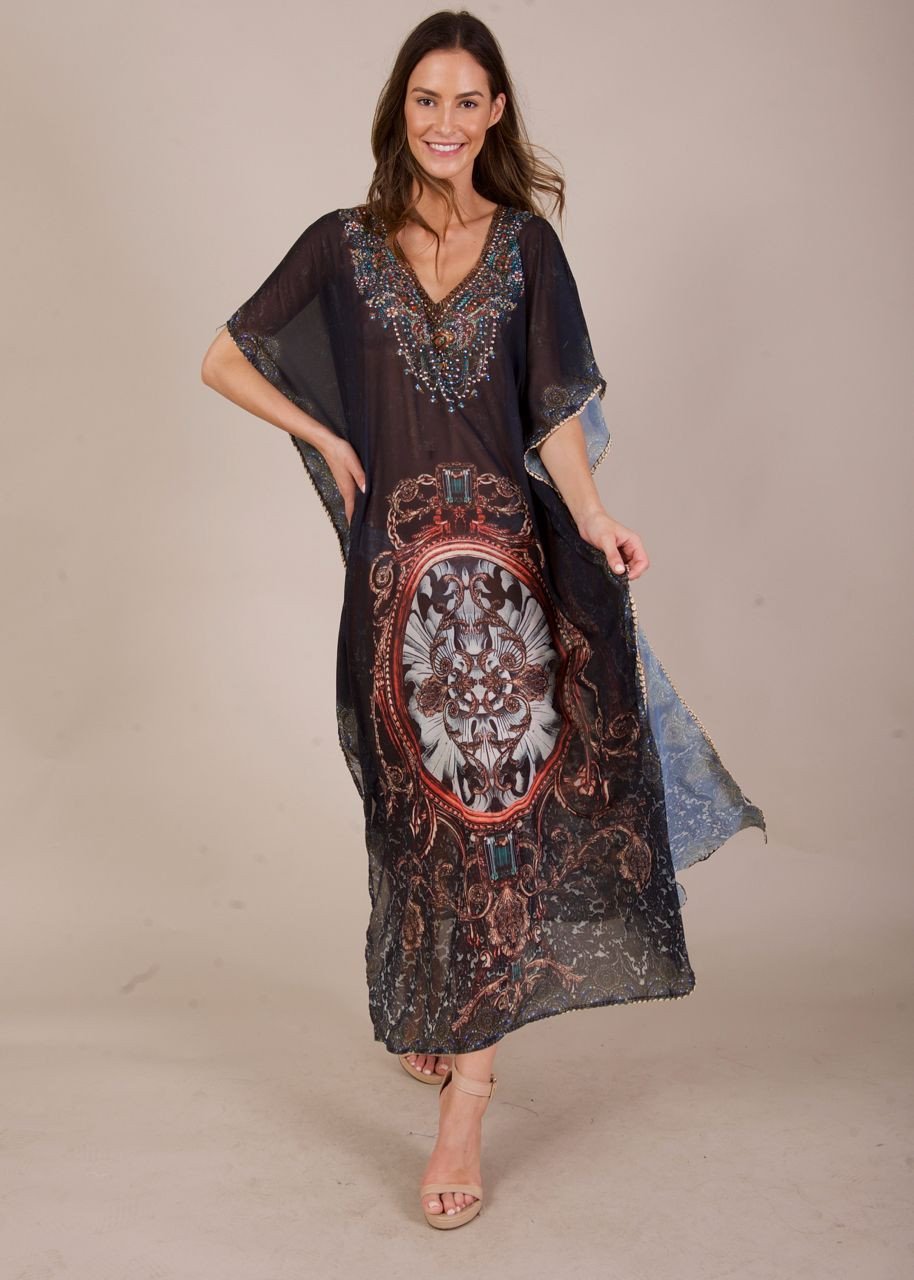 Adalyn Maxi Kaftan - Shadows