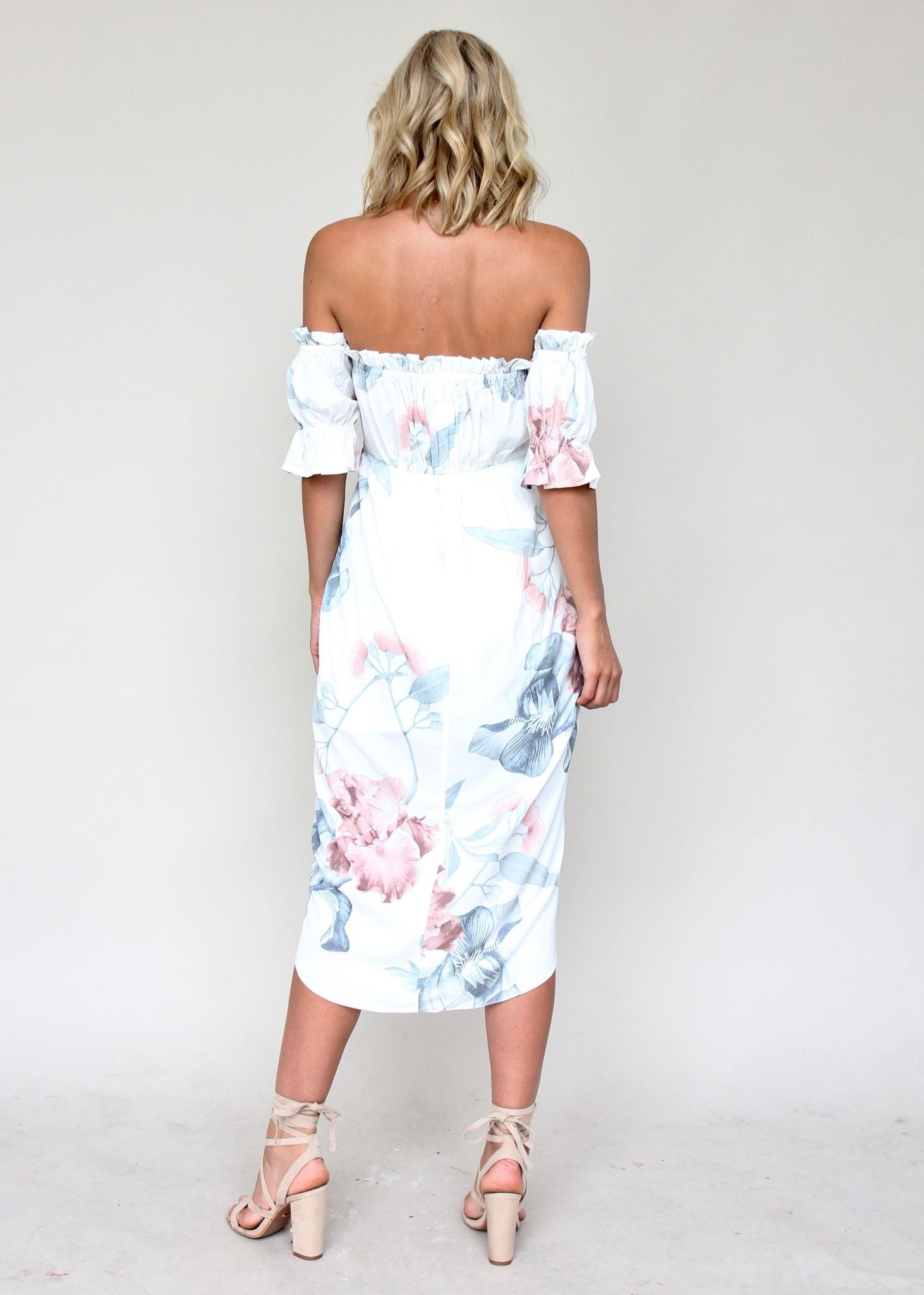 Kiss & Tell Midi Dress - Coastal