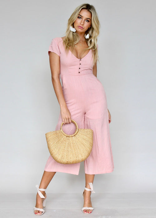 Open Skylight Pantsuit - Peachy