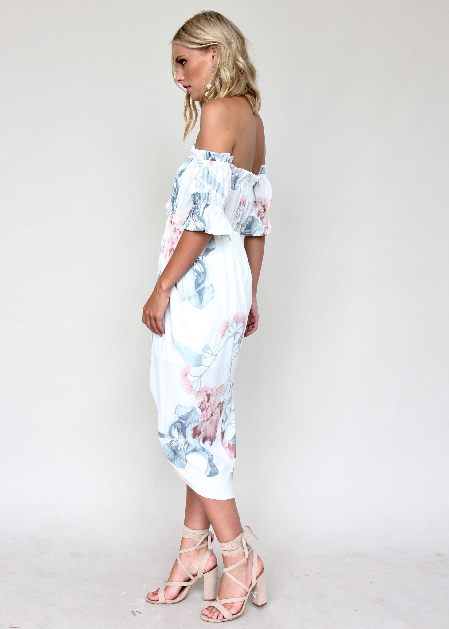Kiss & Tell Midi Dress - Coastal