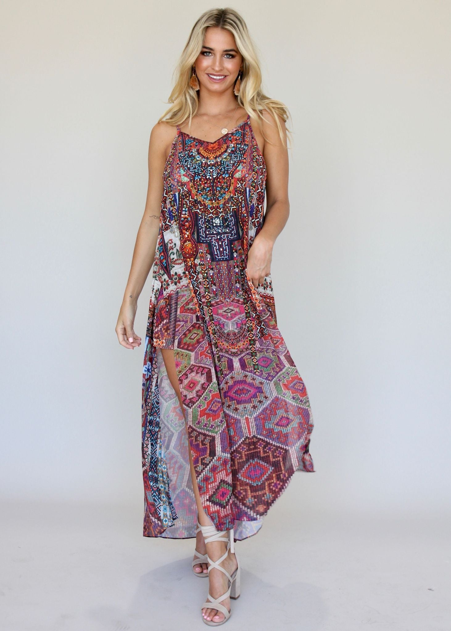 Lost Lotus Chiffon Maxi - Moroccan