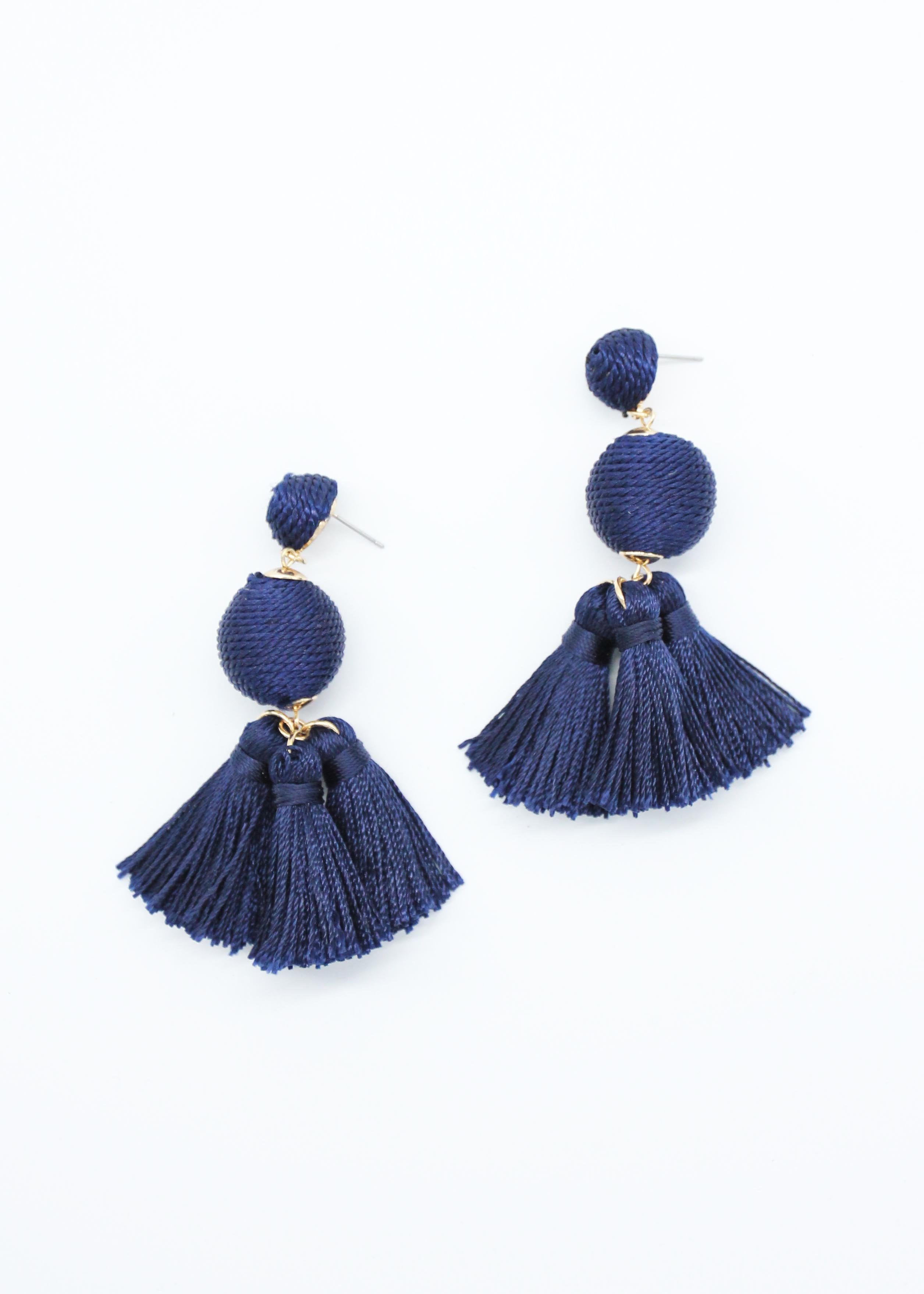 Margarita Earrings - Navy