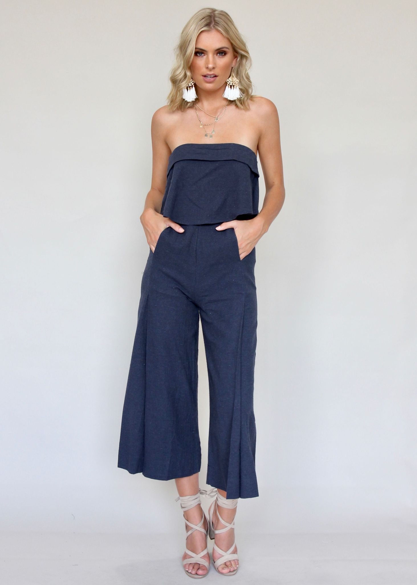 Suncatcher Pantsuit - Navy