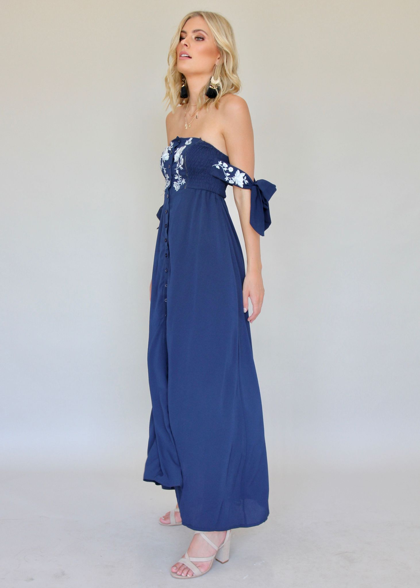 Petal In A Day Maxi Dress - Navy