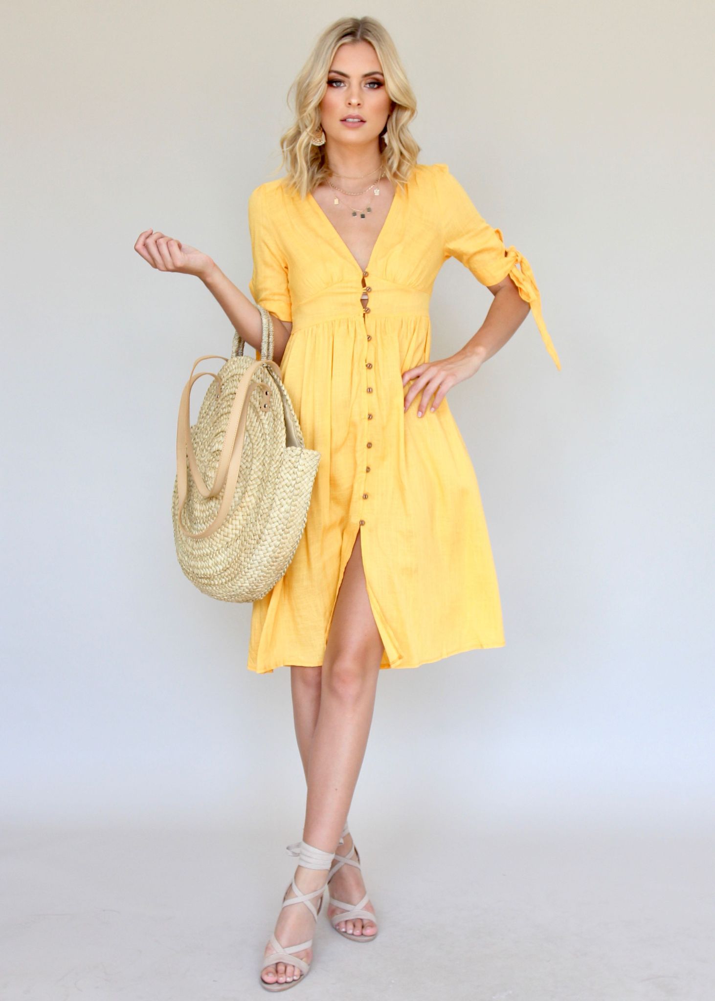 Future Forever Midi Dress - Sun