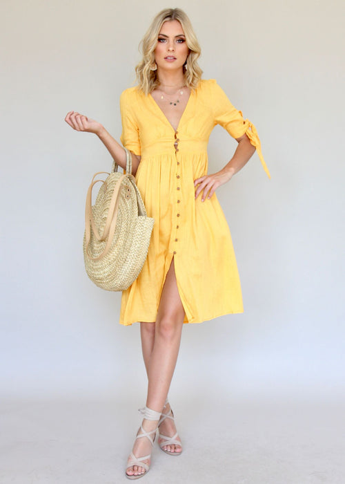 Future Forever Midi Dress - Sun