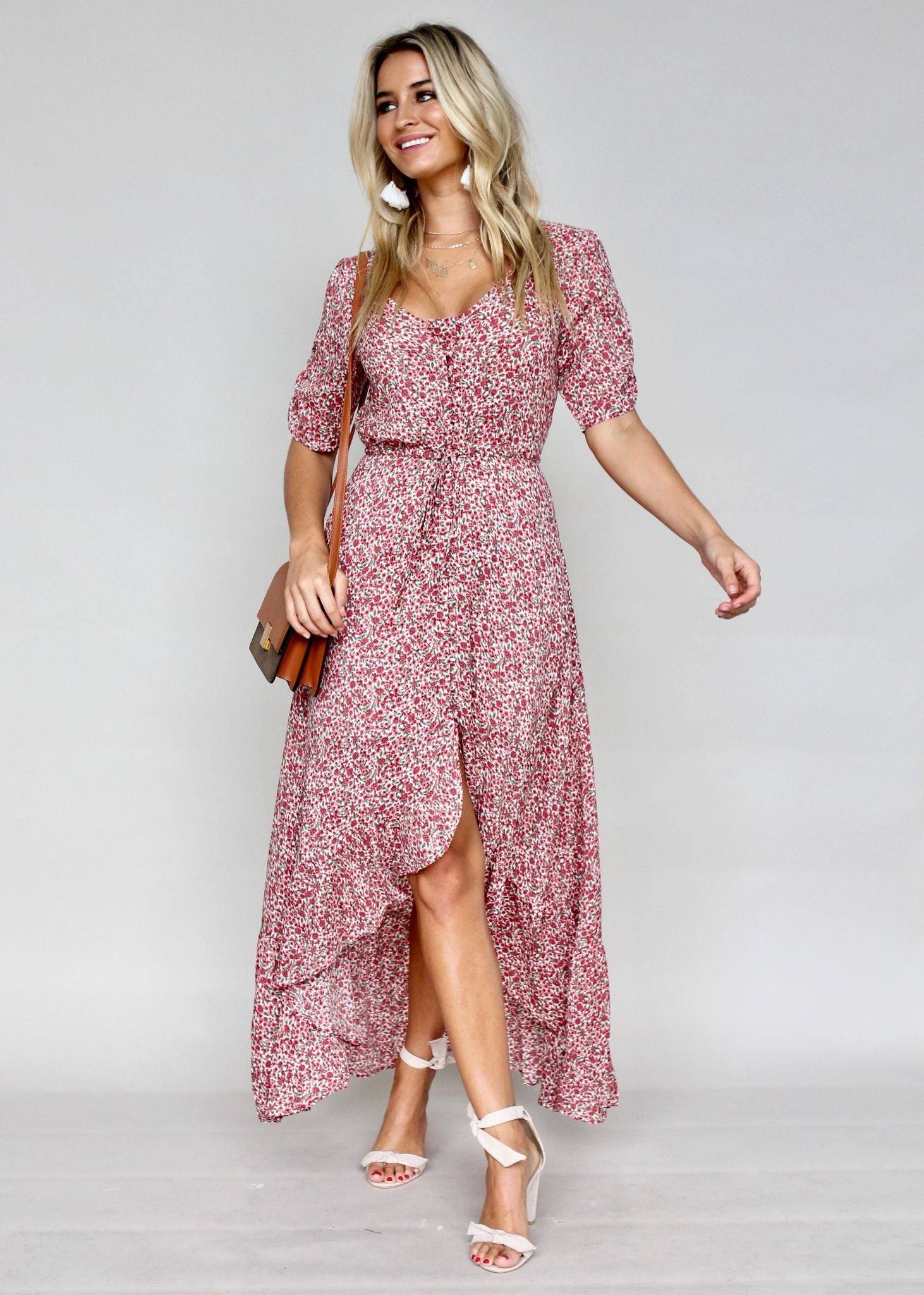 Worlds Away Maxi Dress - Rose
