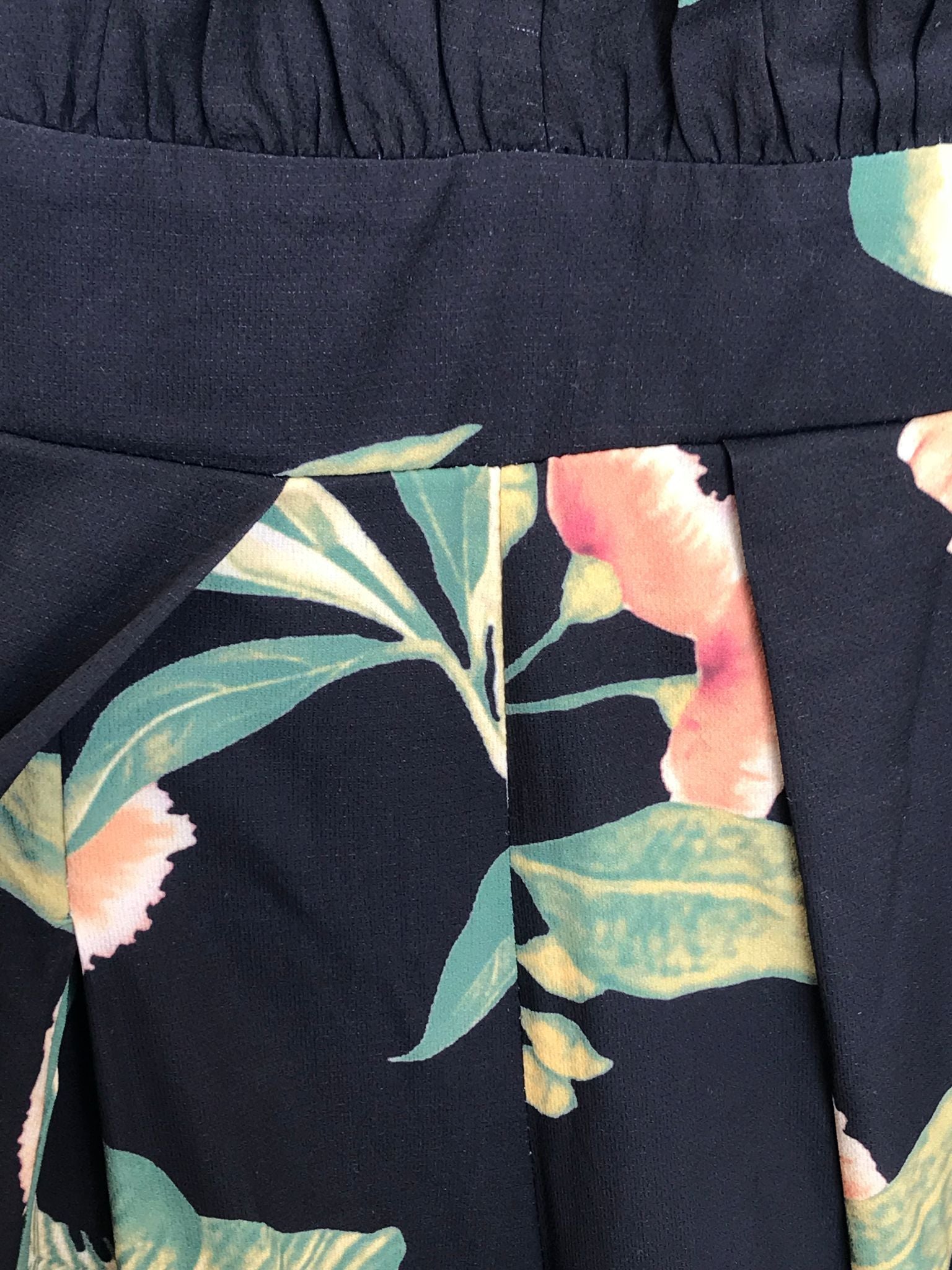 Lost In The Sun Pantsuit - Black Floral