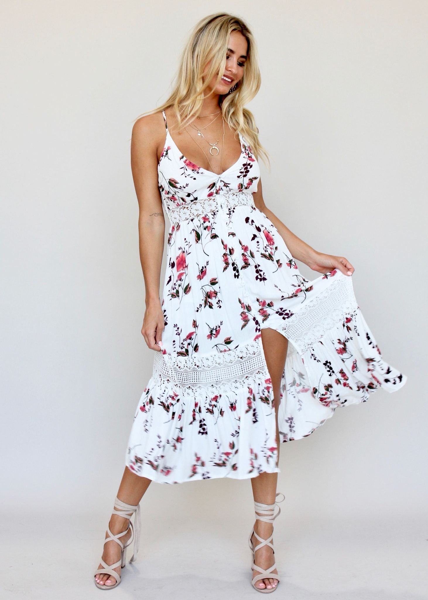 About The Weekend Midi Dress - Aster