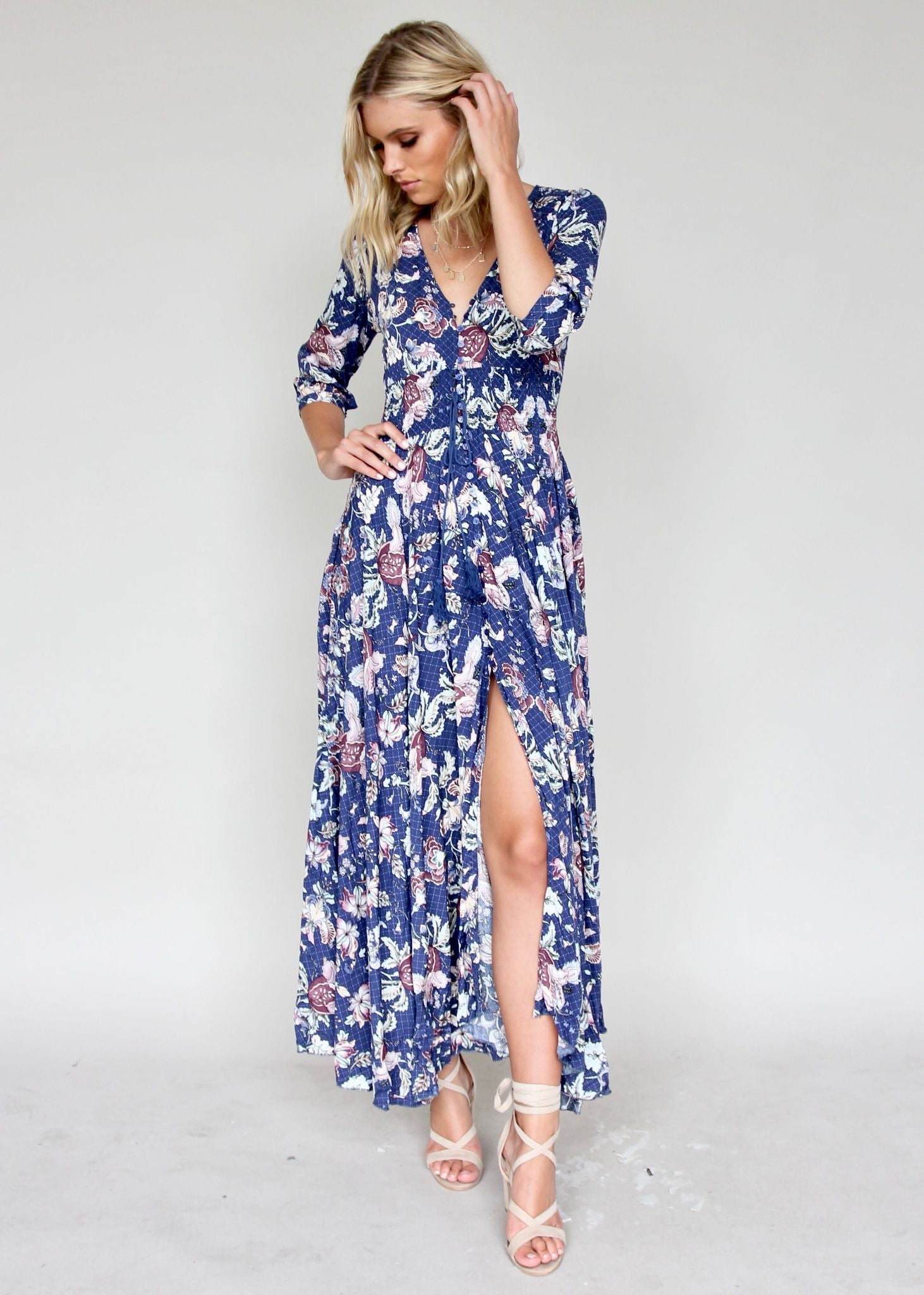New Romantics Maxi - Indigo Floral