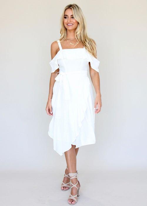 Call On You Midi Dress - White