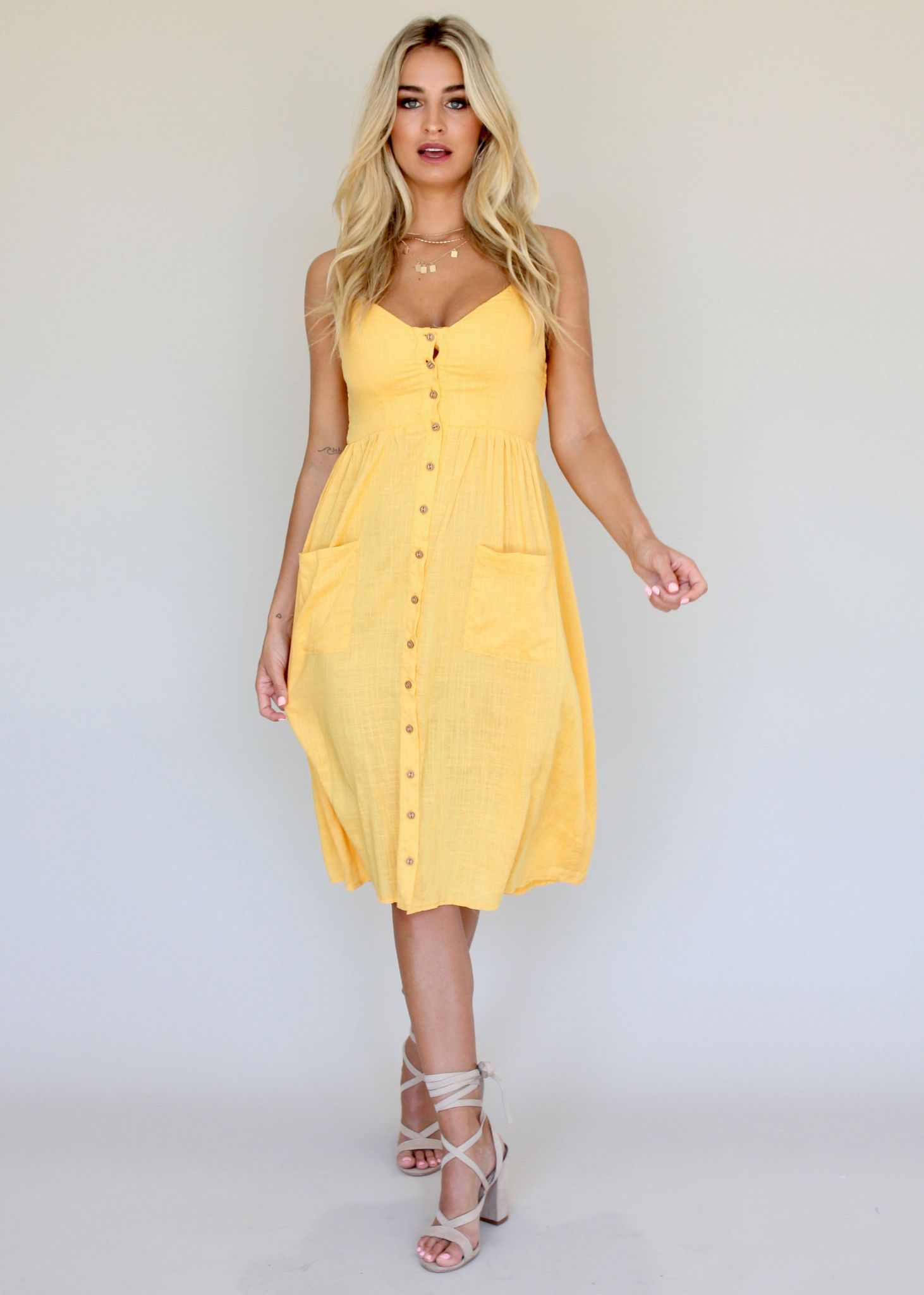 Amari Swing Dress - Sun
