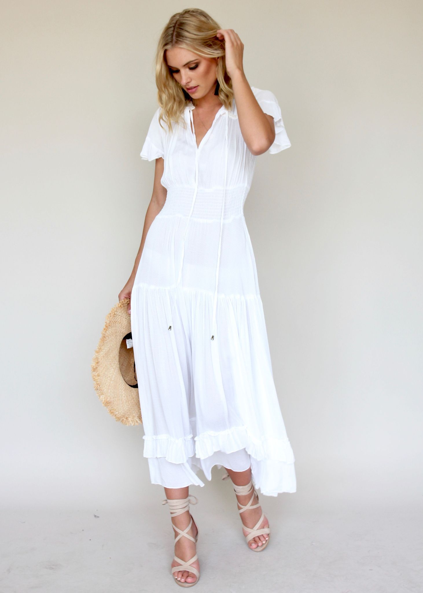 Artemis Maxi Dress - White