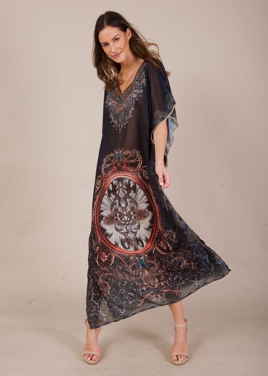 Adalyn Maxi Kaftan - Shadows