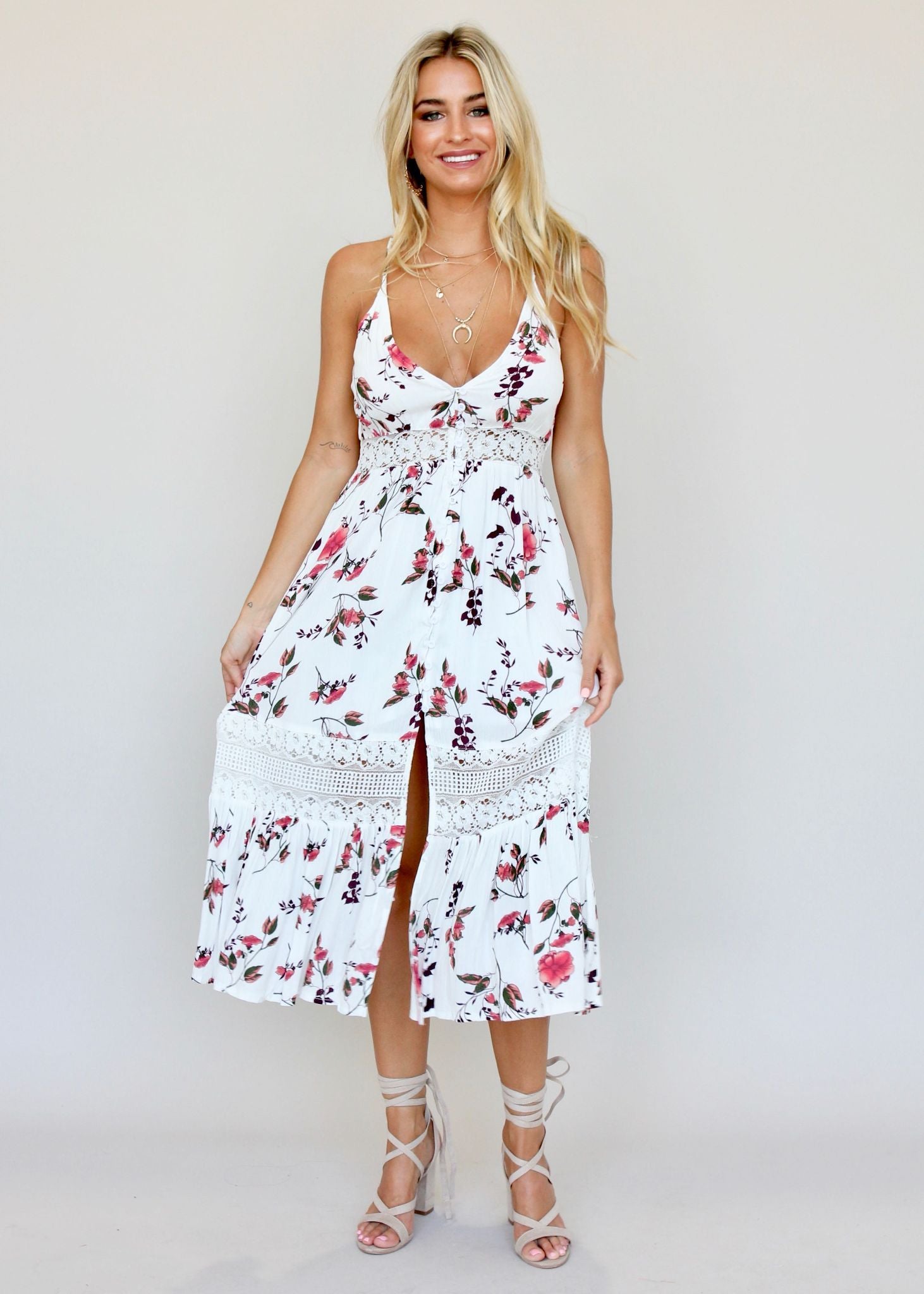 About The Weekend Midi Dress - Aster