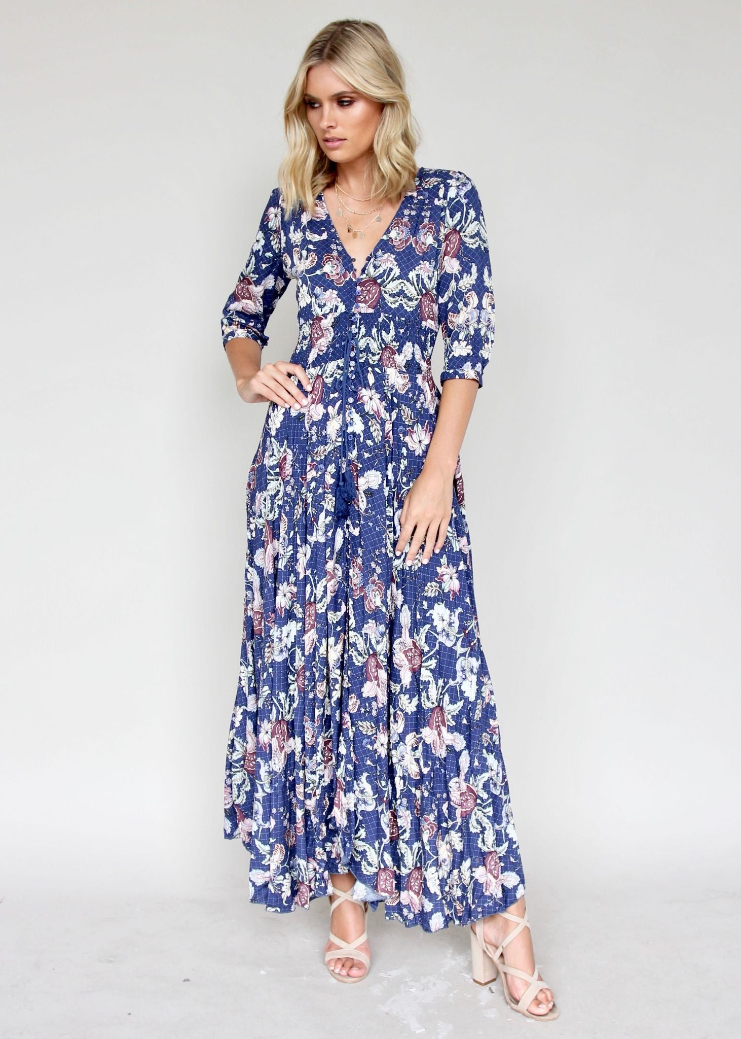 New Romantics Maxi - Indigo Floral