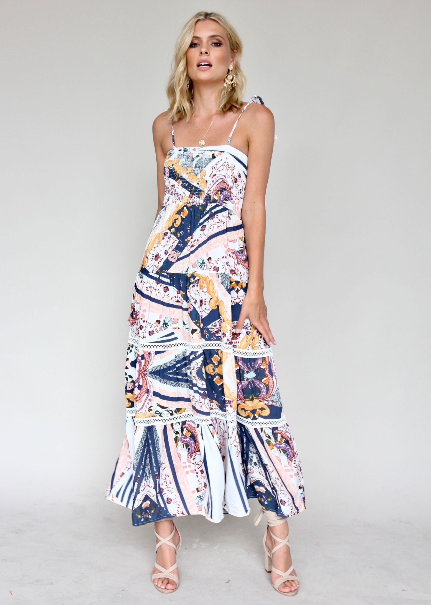 Peach Maxi Dress - Valentina