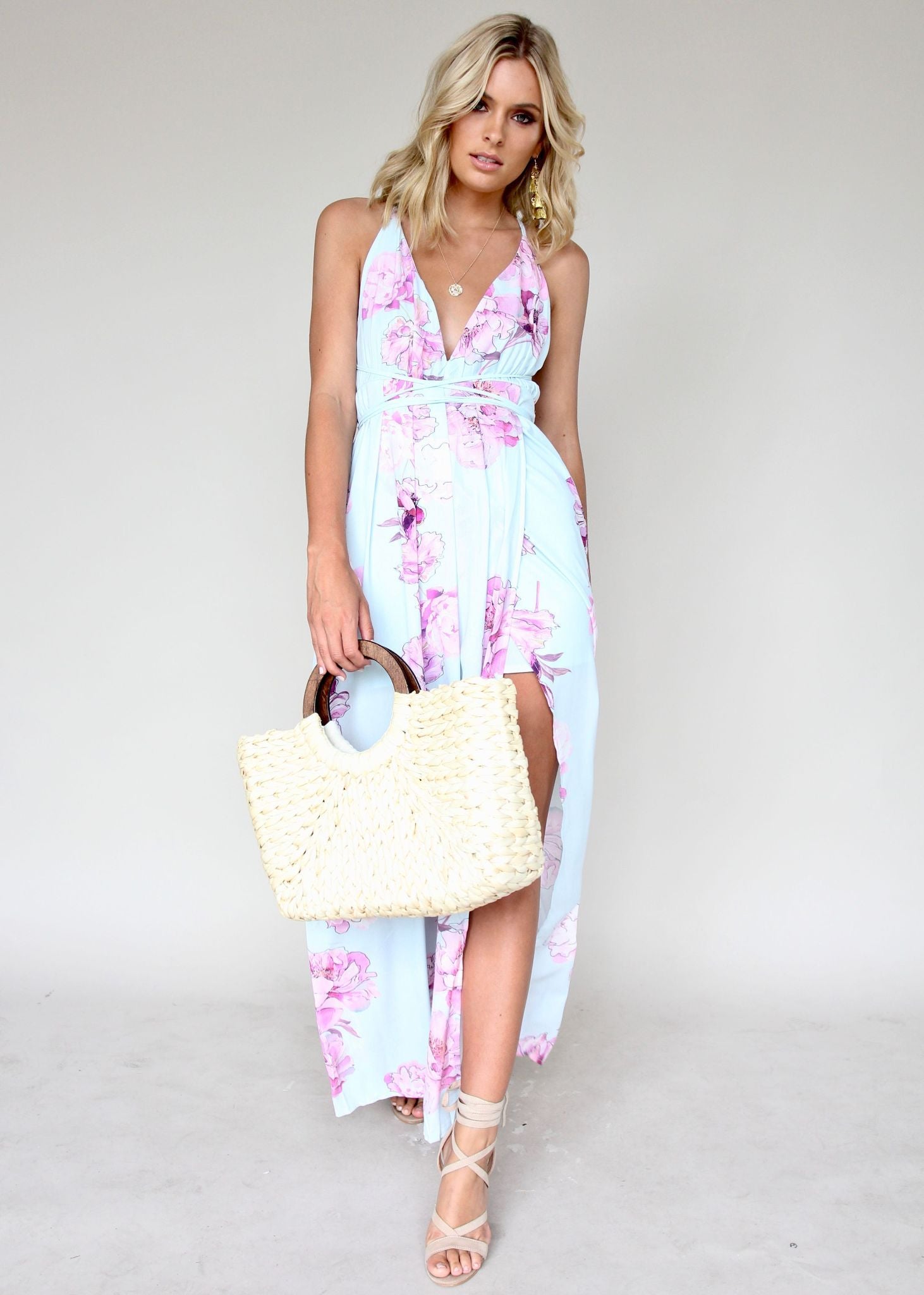 Karmen Halter Maxi Dress - Tahiti