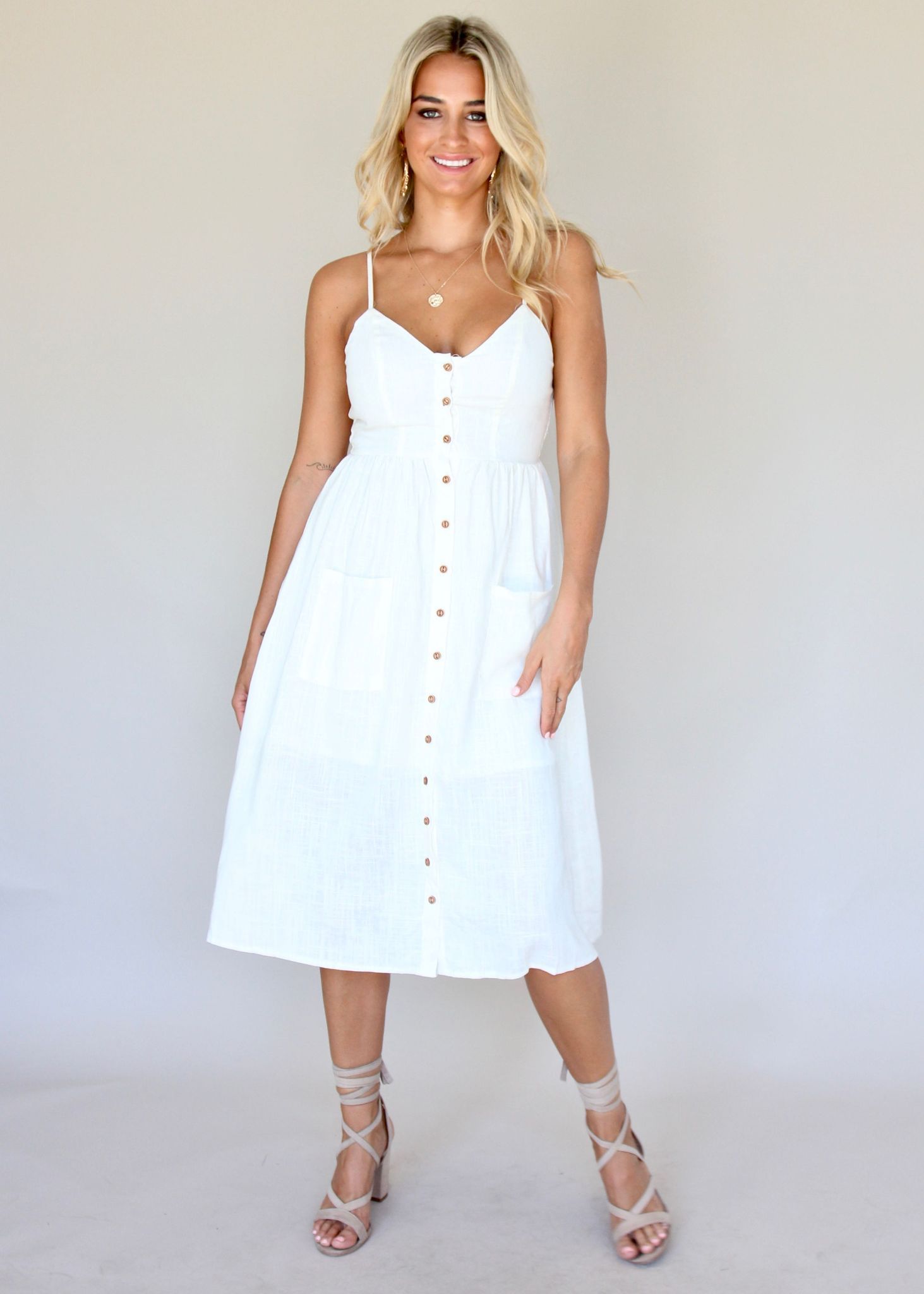 Amari Swing Dress - Ivory