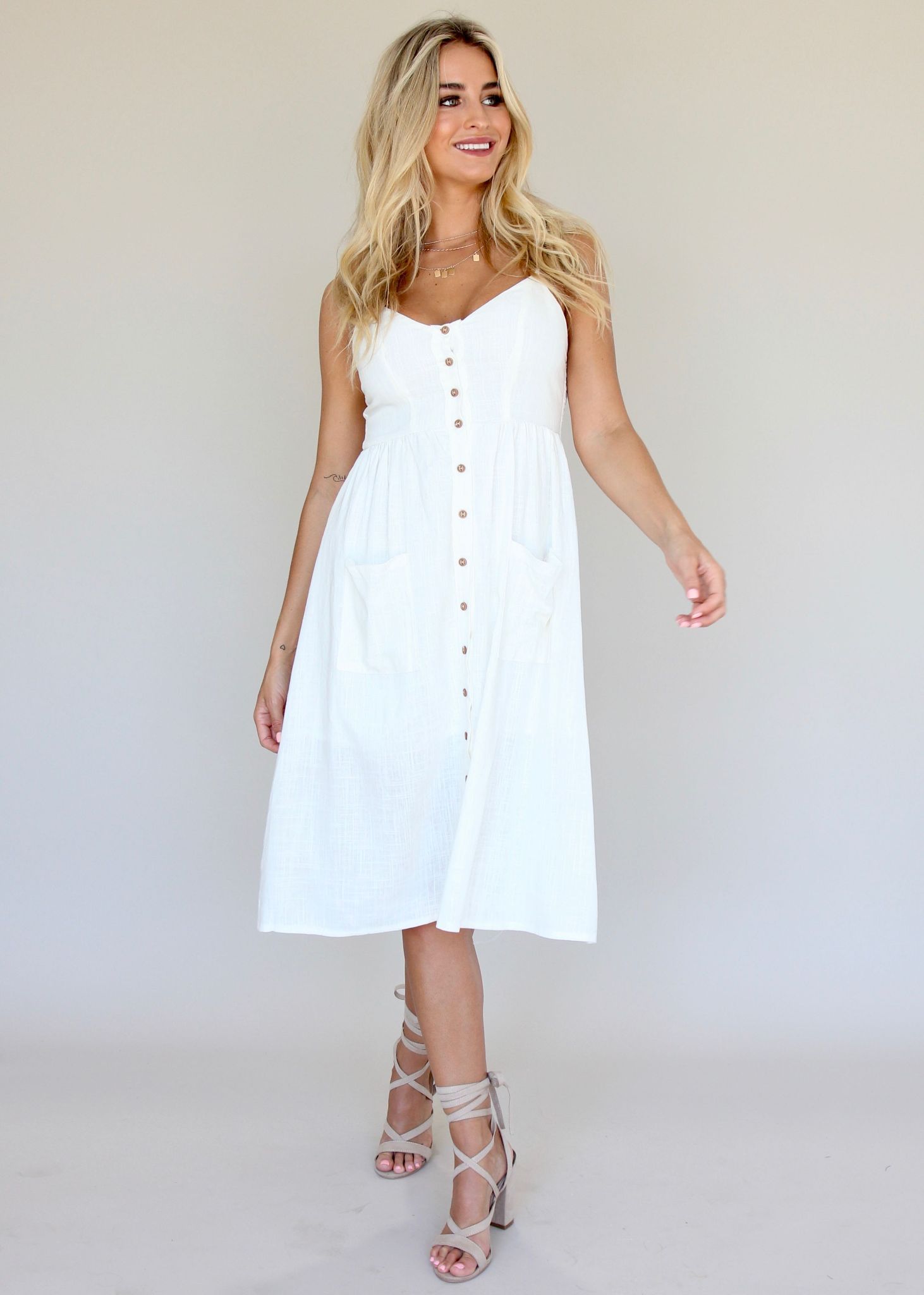 Amari Swing Dress - Ivory