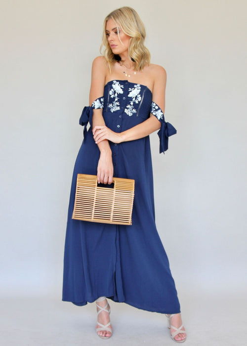 Petal In A Day Maxi Dress - Navy