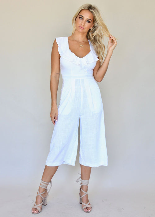 Temptation Pantsuit - White