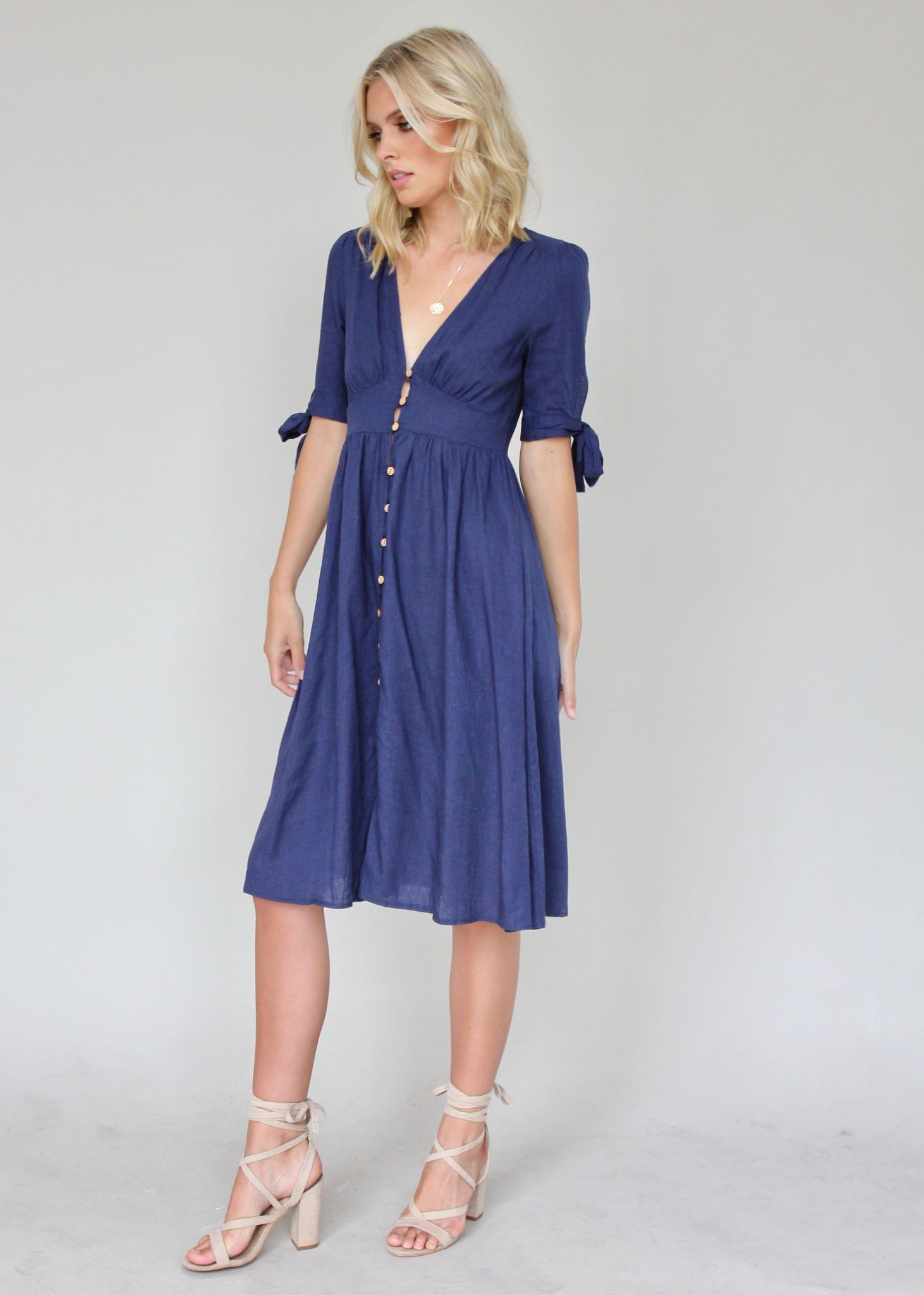 Future Forever Midi Dress - Navy