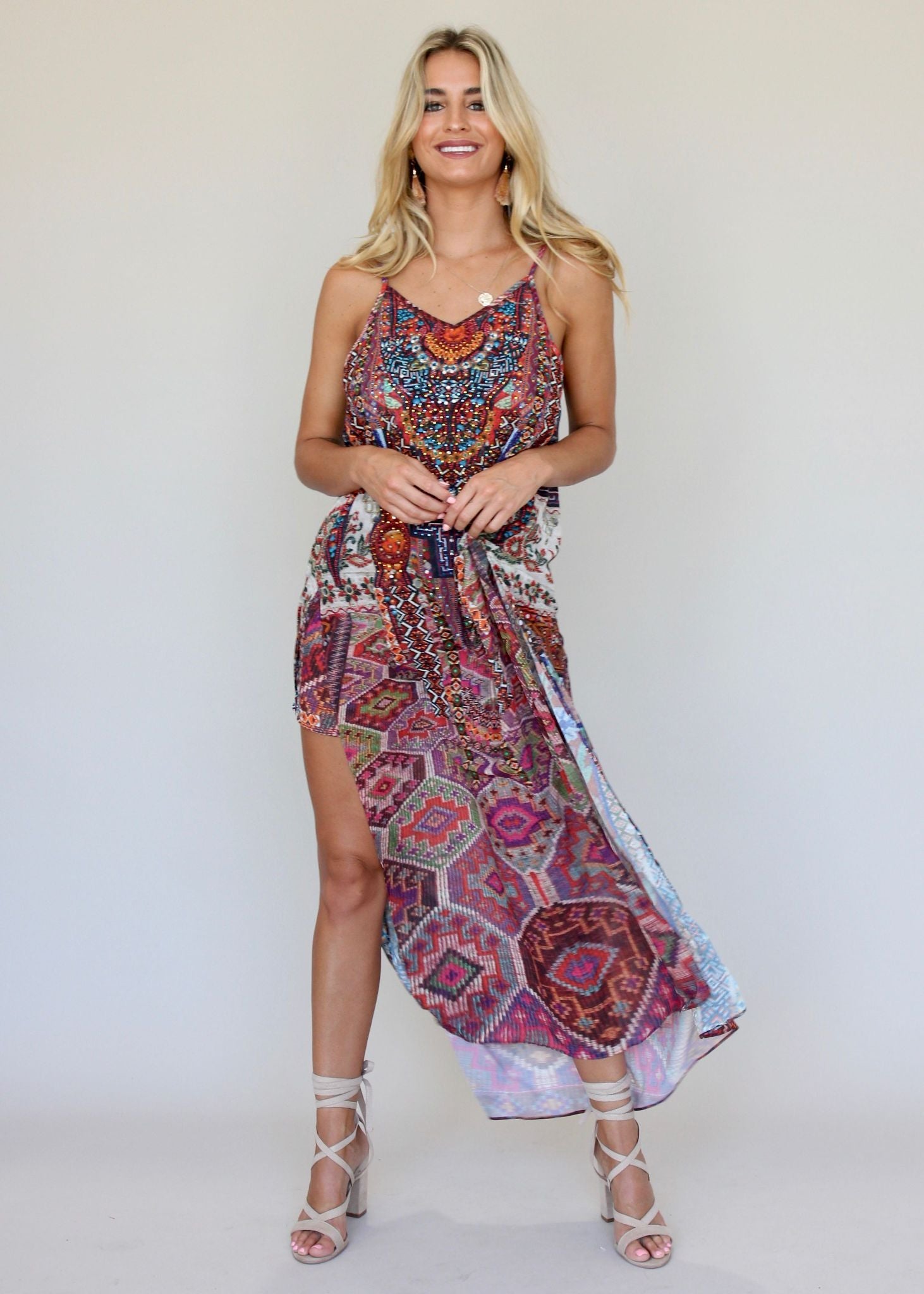 Lost Lotus Chiffon Maxi - Moroccan