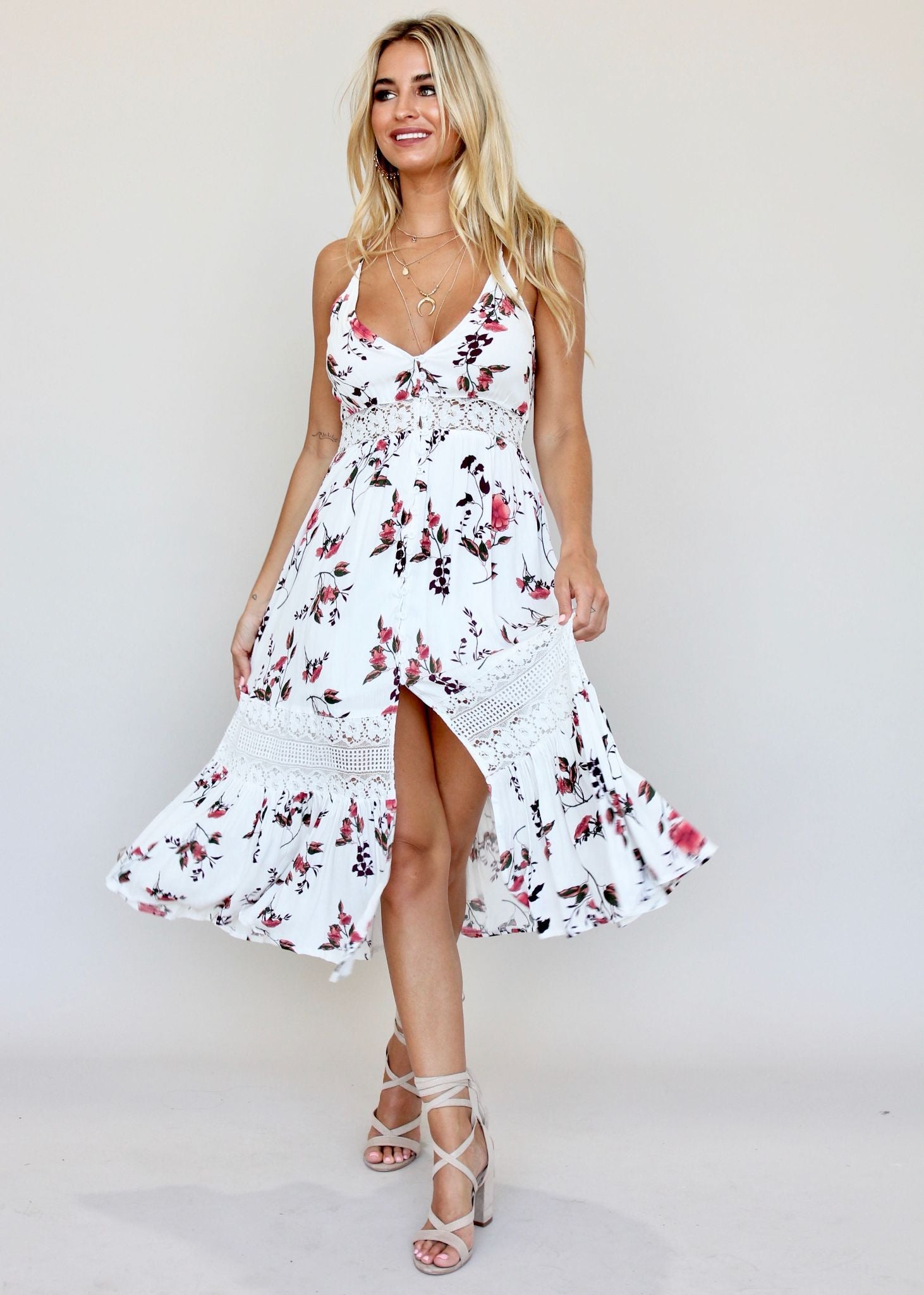 About The Weekend Midi Dress - Aster