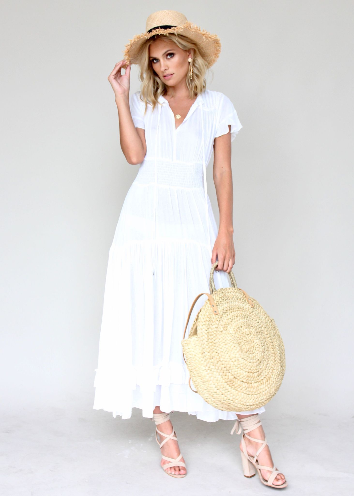 Artemis Maxi Dress - White