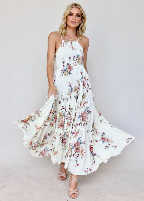 Adriana Maxi Dress - Flamingo Dancing