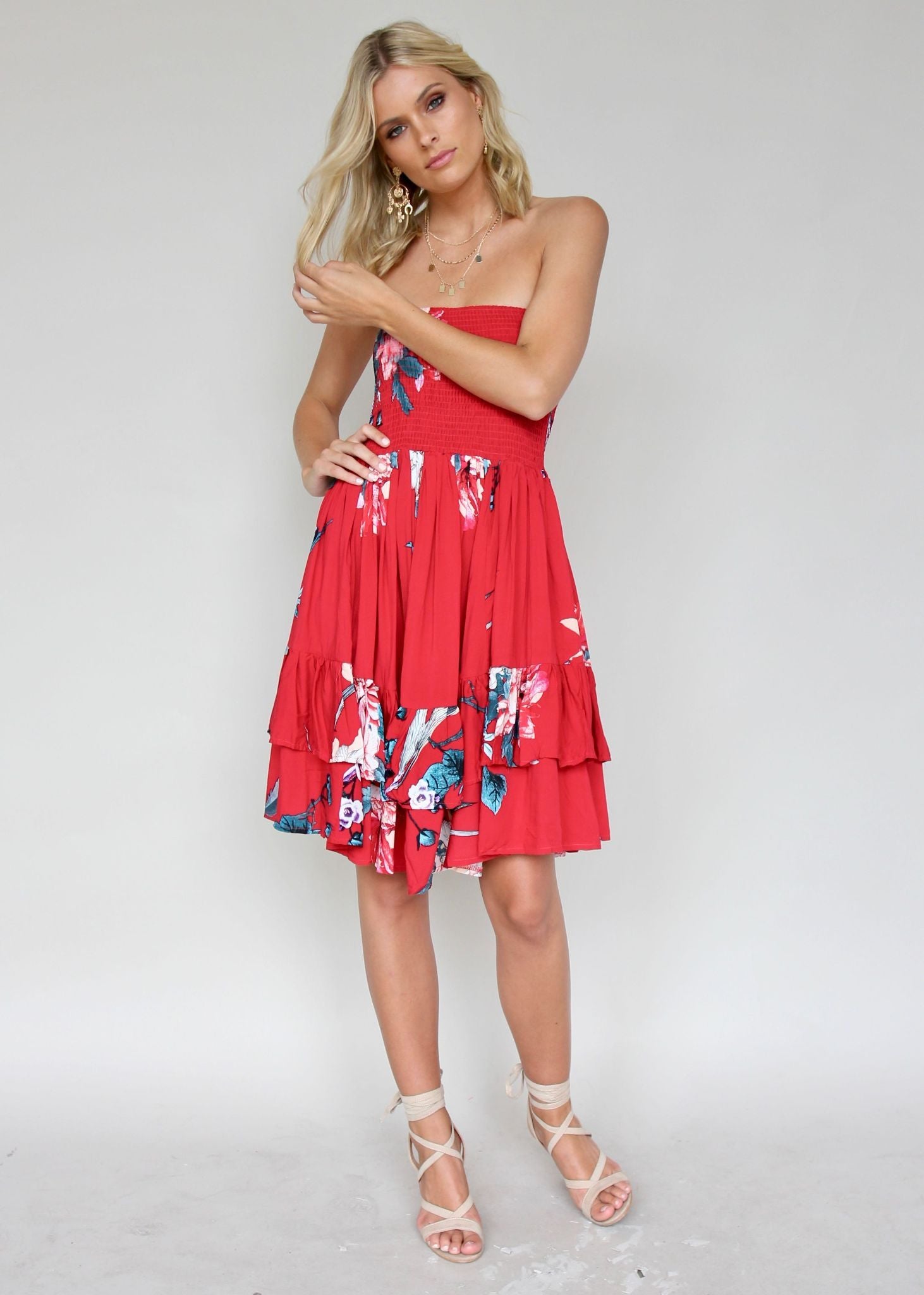 Mejico Mini Strapless Dress - Lovers Passion