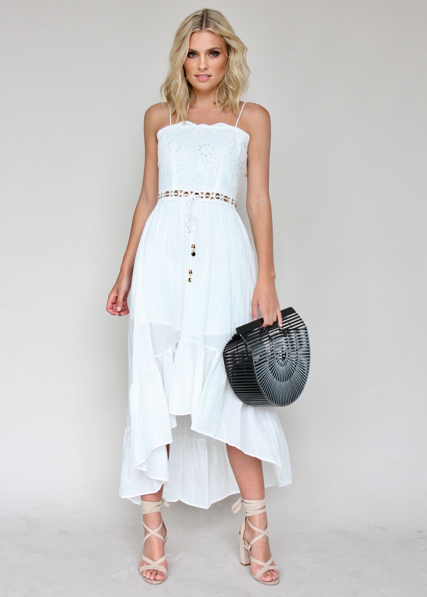 On Route Midi Dress - White