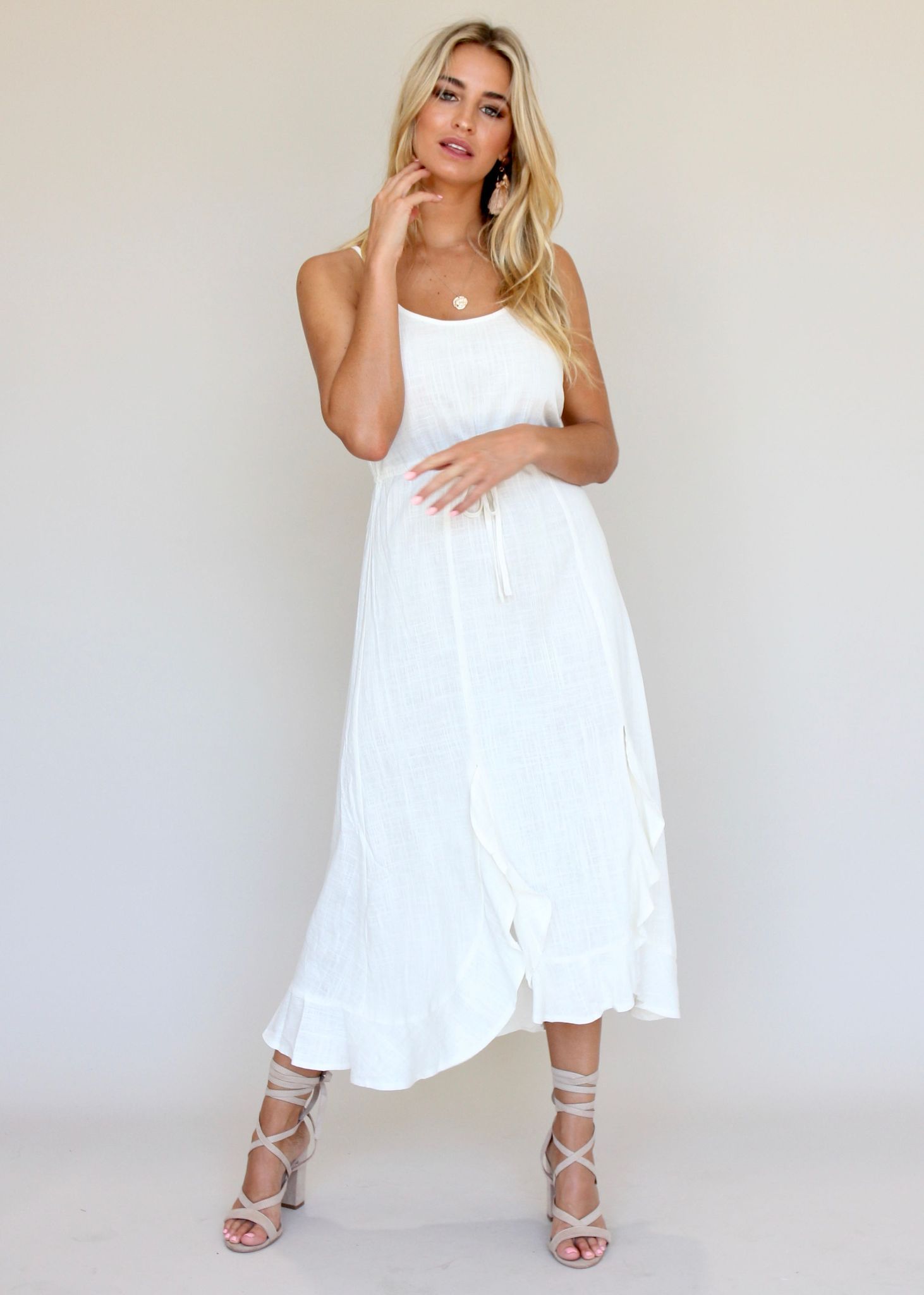 Dreamy Ways Midi Dress - White