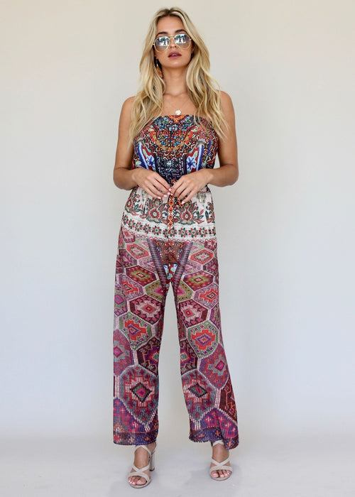 Small Talk Pantsuit - Moroccan