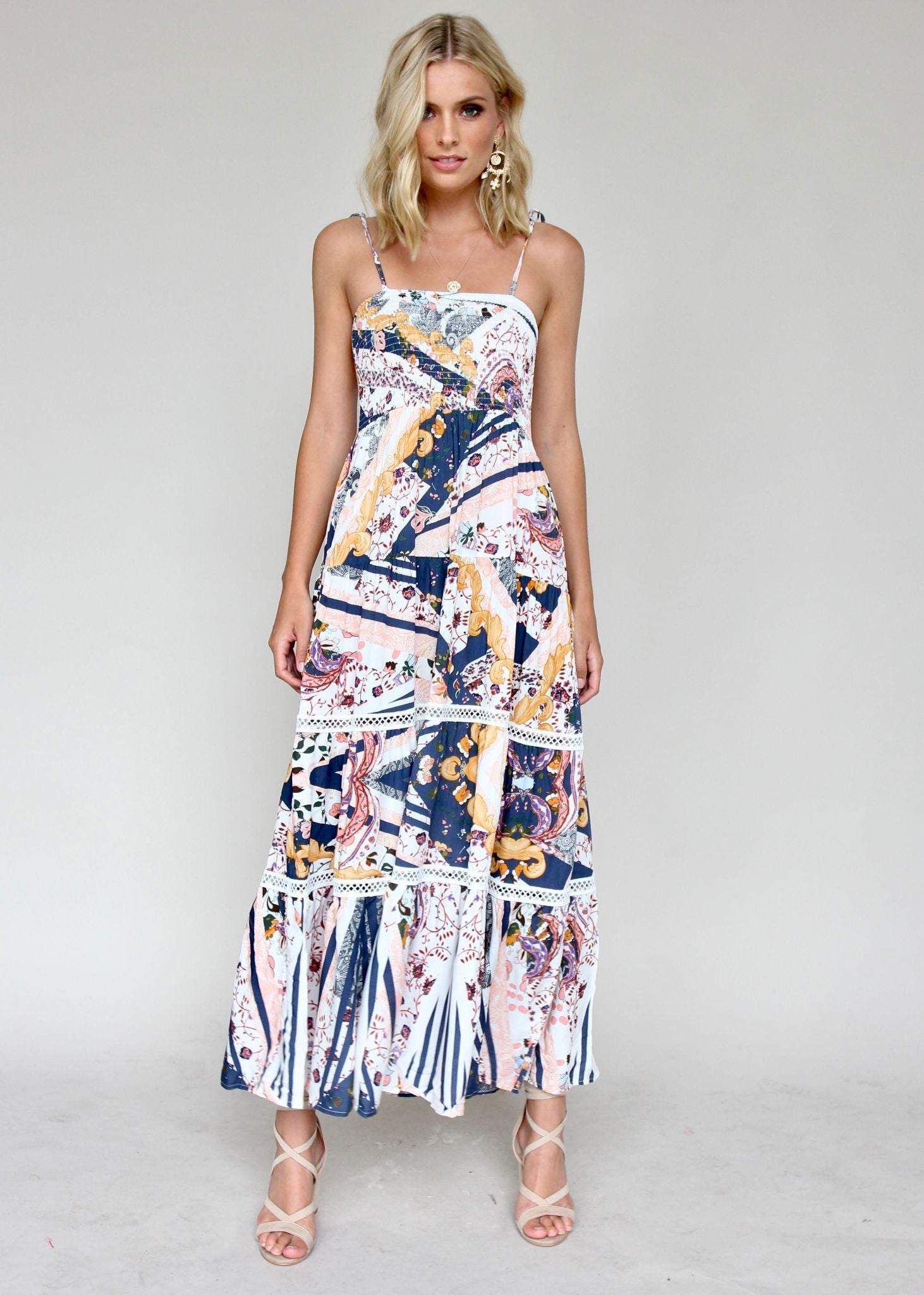 Peach Maxi Dress - Valentina