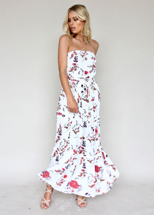 Lucina Strapless Dress - Pink Petal