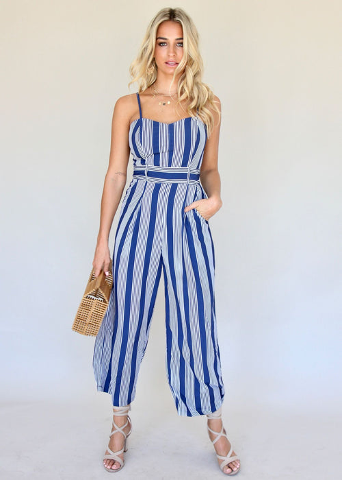 Free Spirits Pantsuit - Navy Stripe
