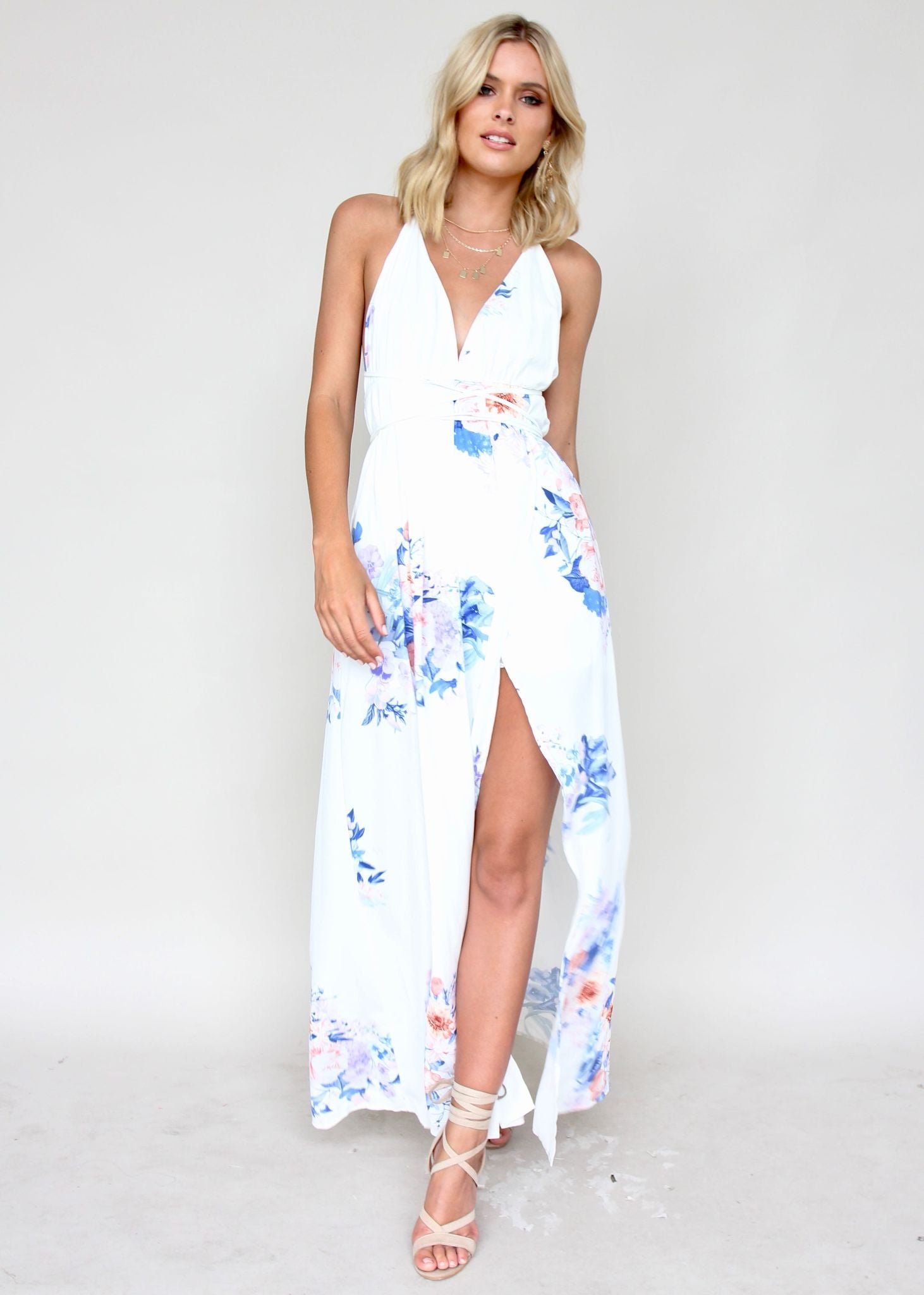 Karmen Halter Maxi Dress - Lavender Springs