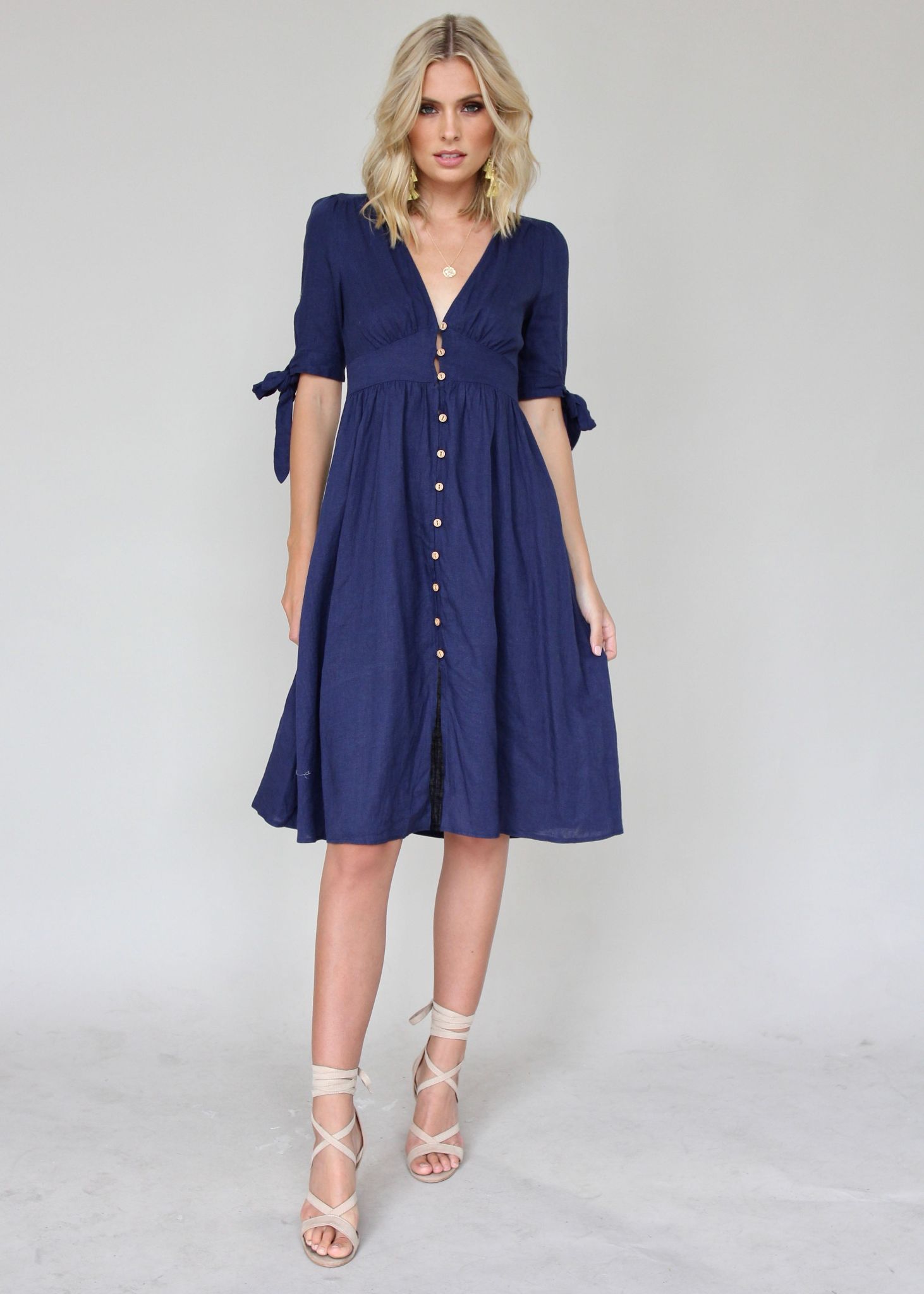Future Forever Midi Dress - Navy