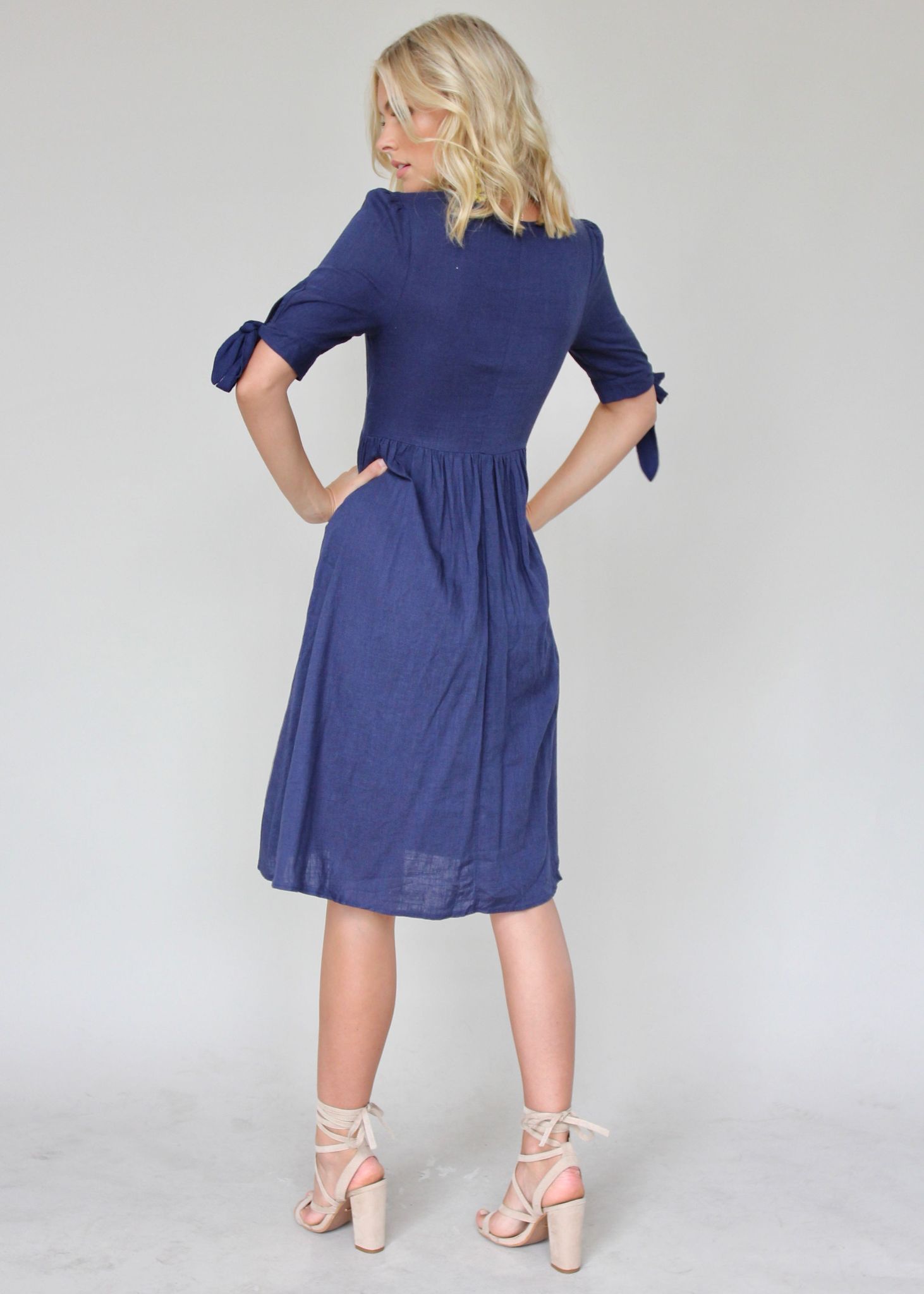 Future Forever Midi Dress - Navy
