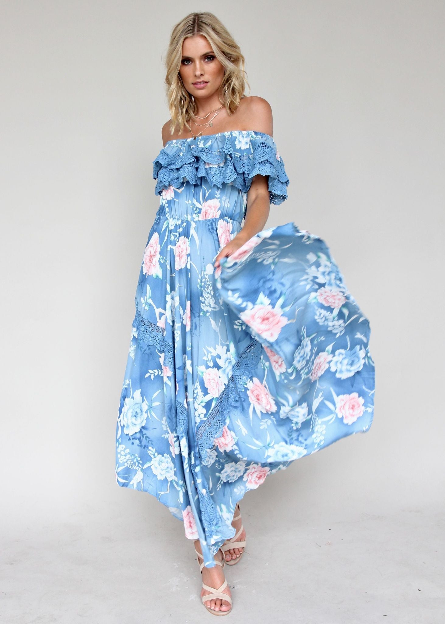 Positano Off Shoulder Maxi - Ana Santorina