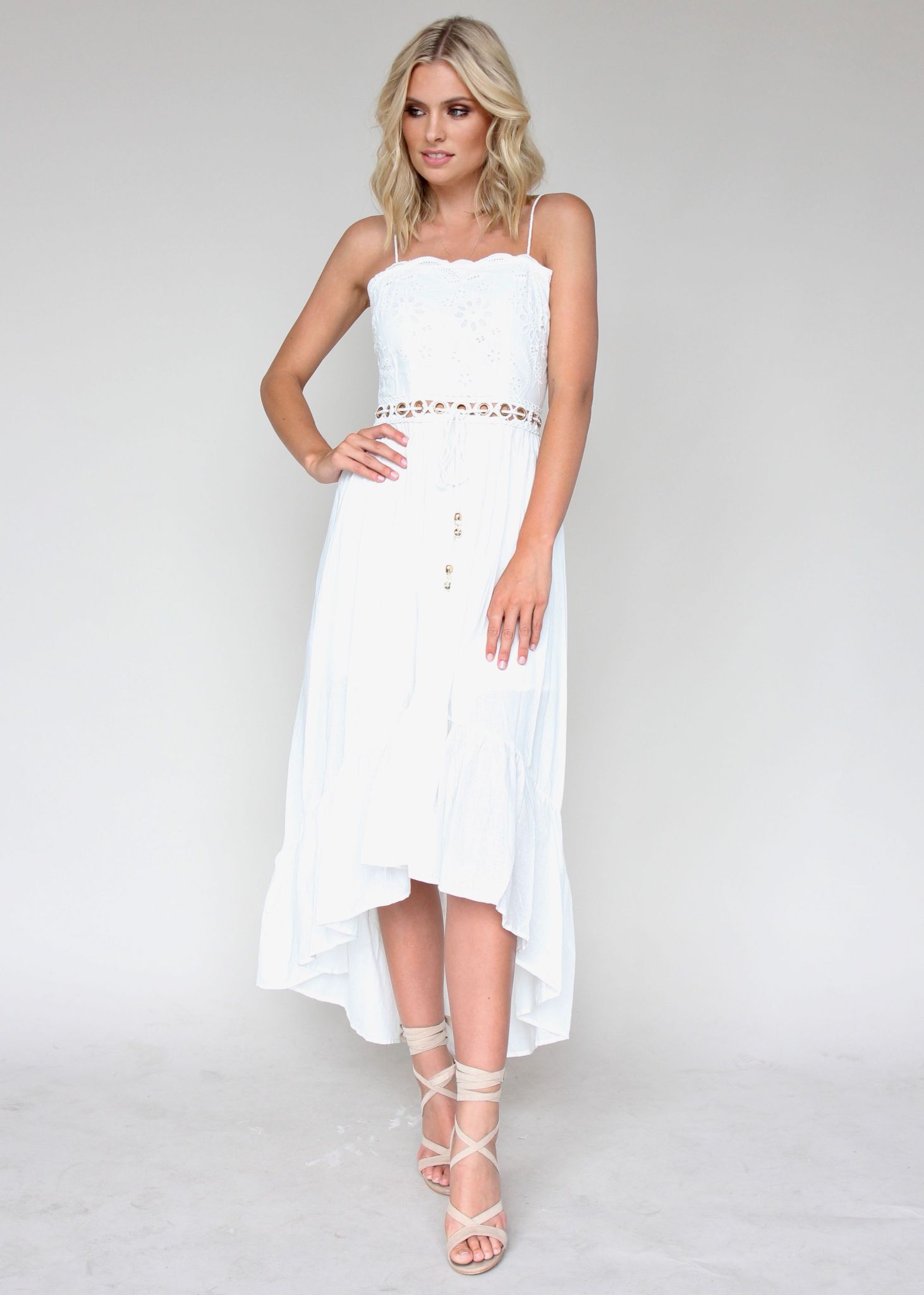 On Route Midi Dress - White