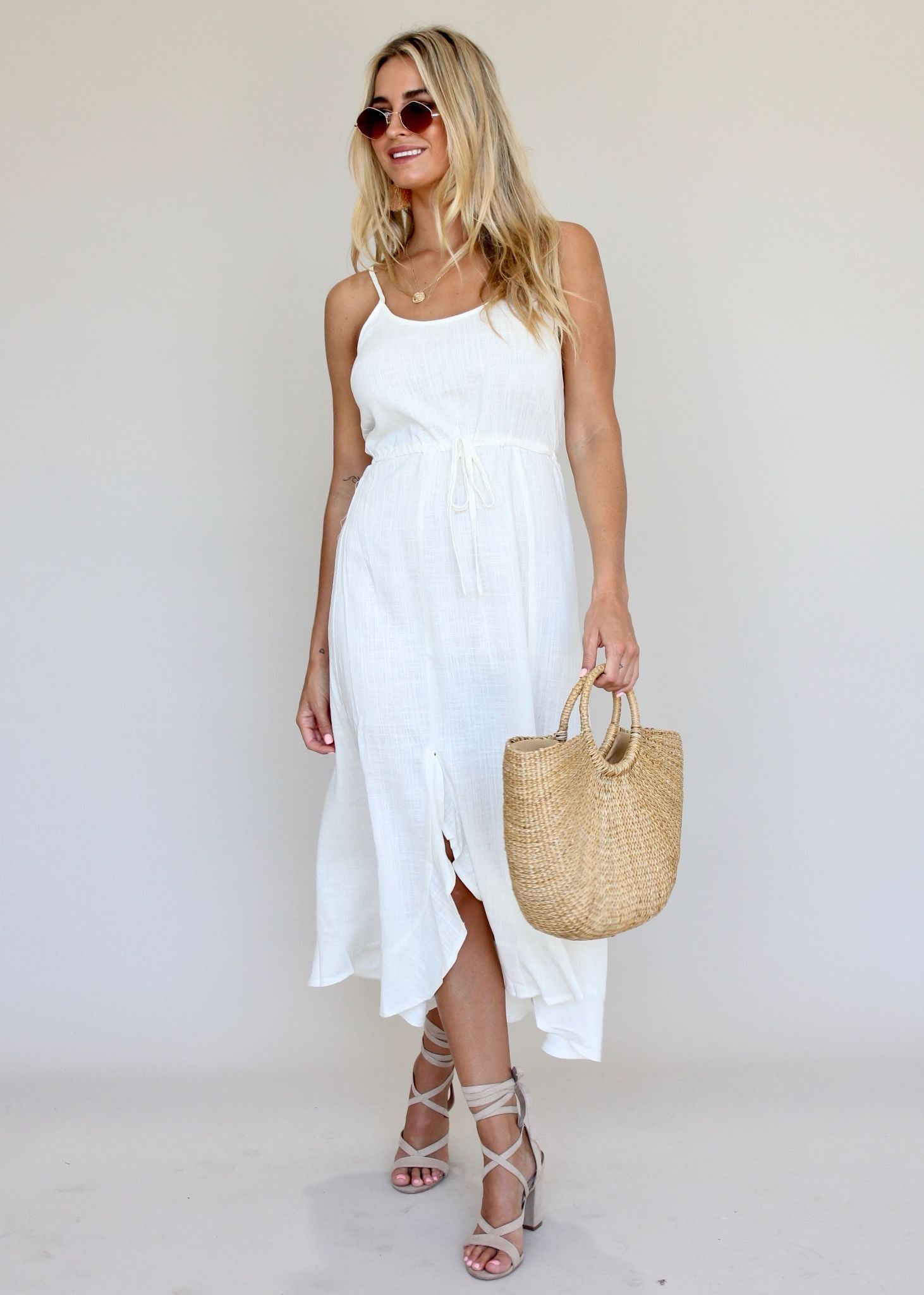 Dreamy Ways Midi Dress - White