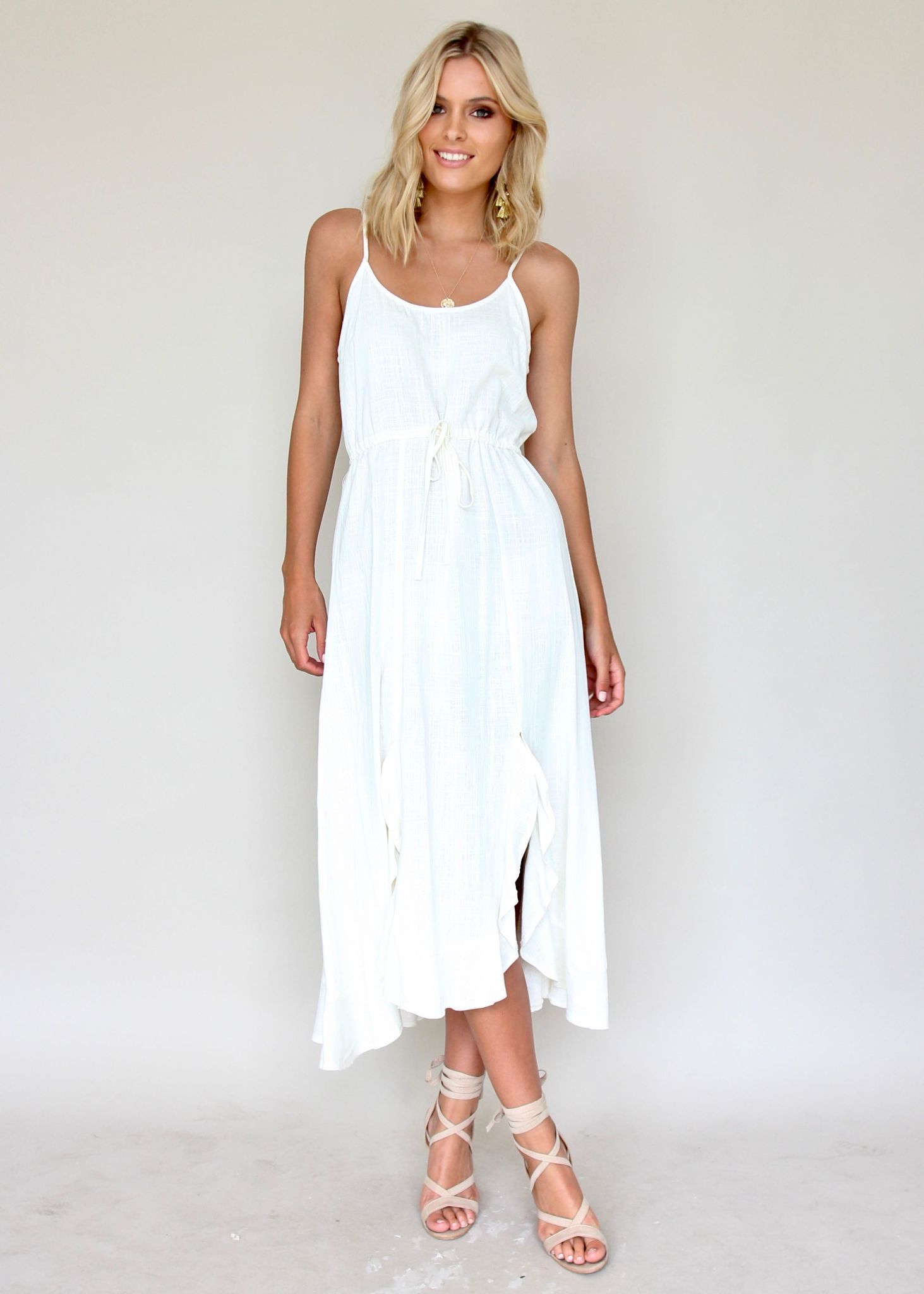 Dreamy Ways Midi Dress - White