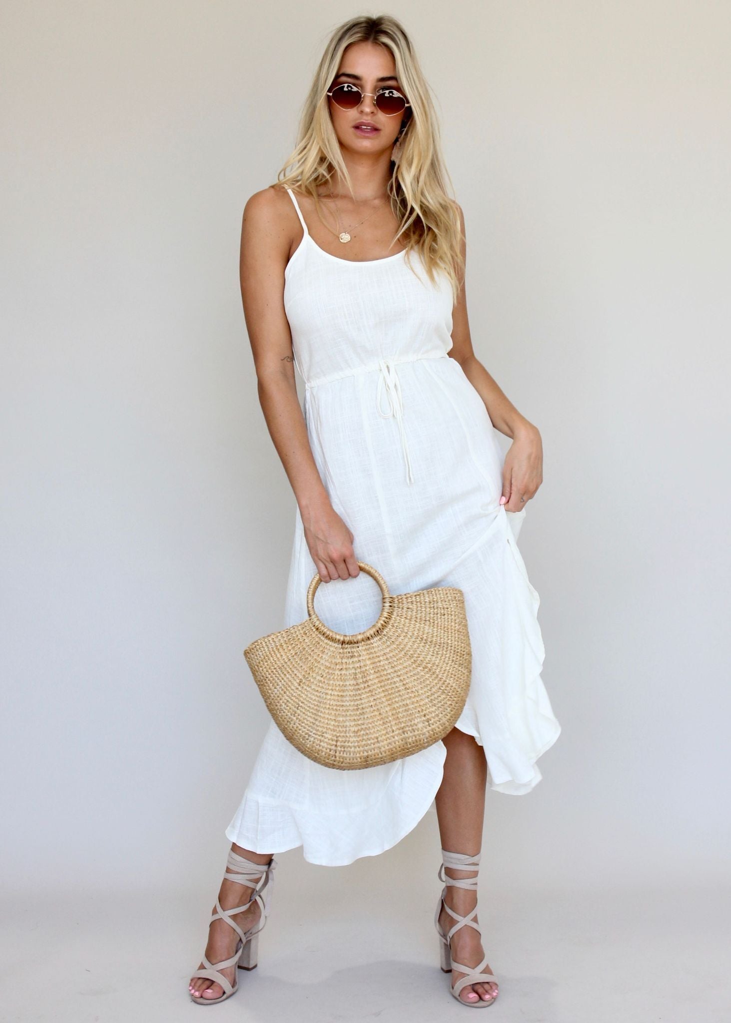 Dreamy Ways Midi Dress - White