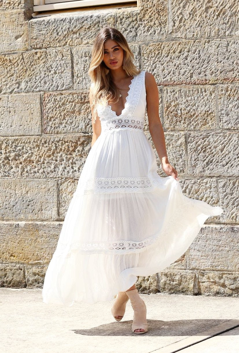 Zion Maxi Dress - White