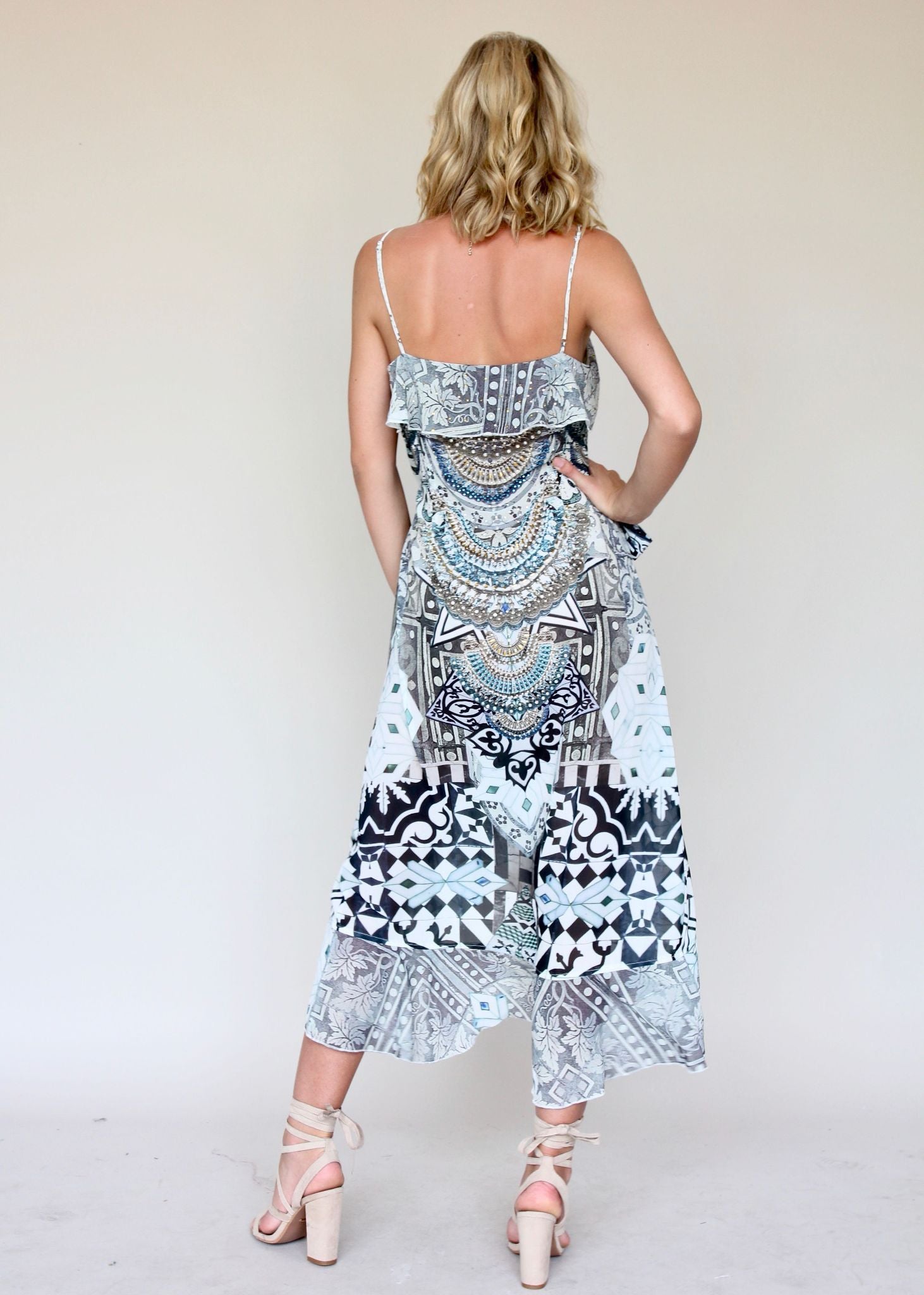 High Moon Wrap Dress - Aquarius