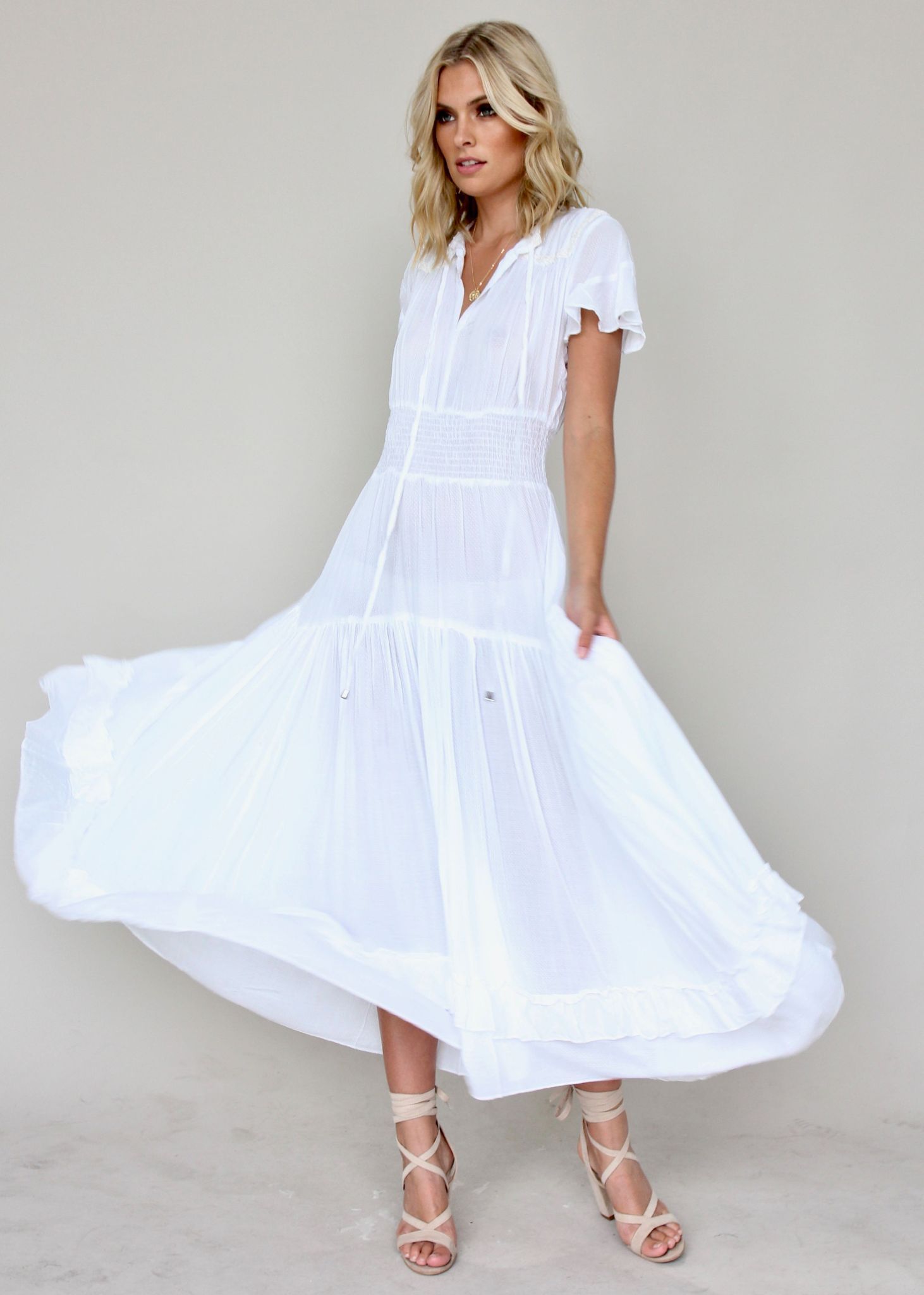 Artemis Maxi Dress - White