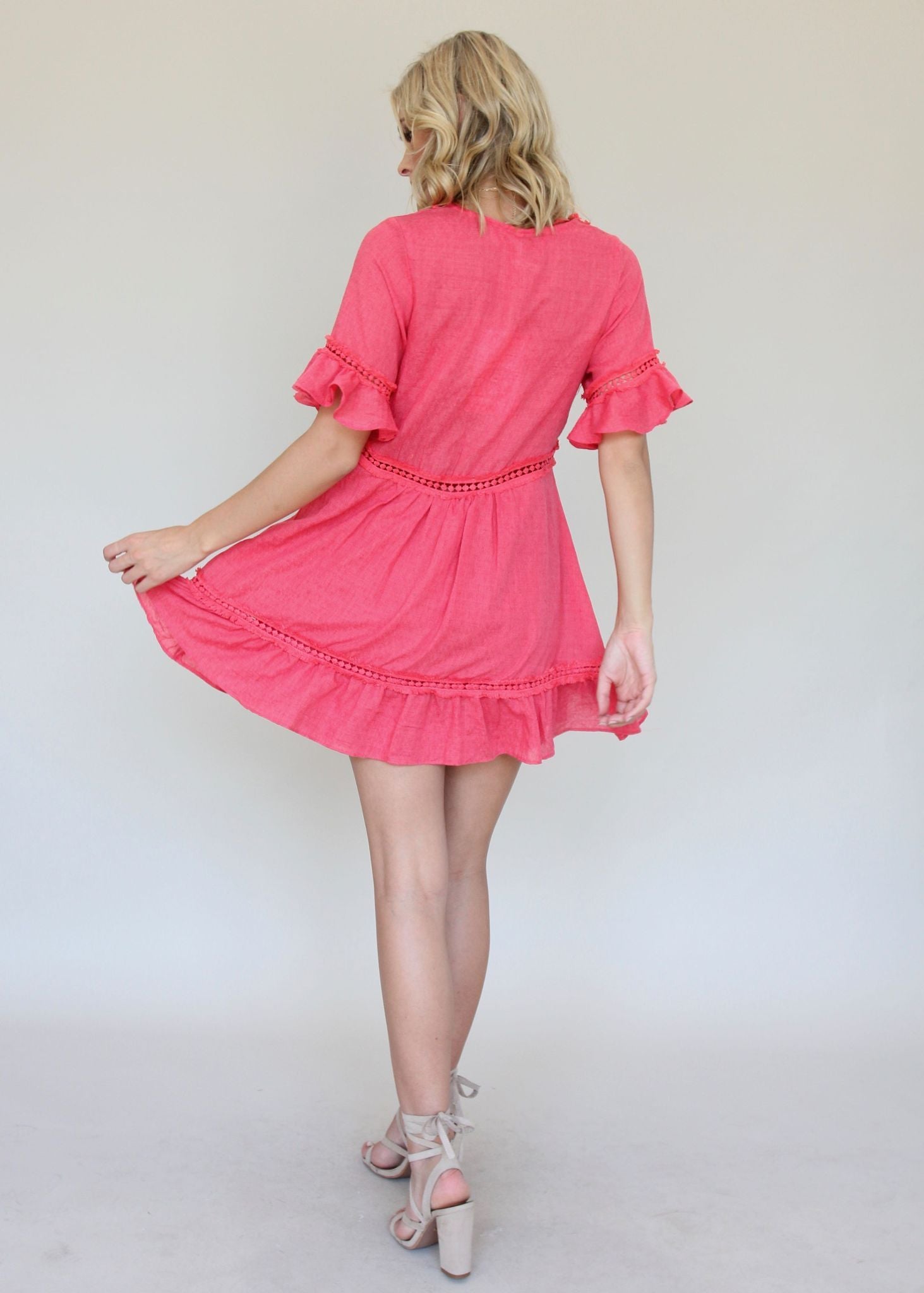 Jordan Swing Dress - Coral